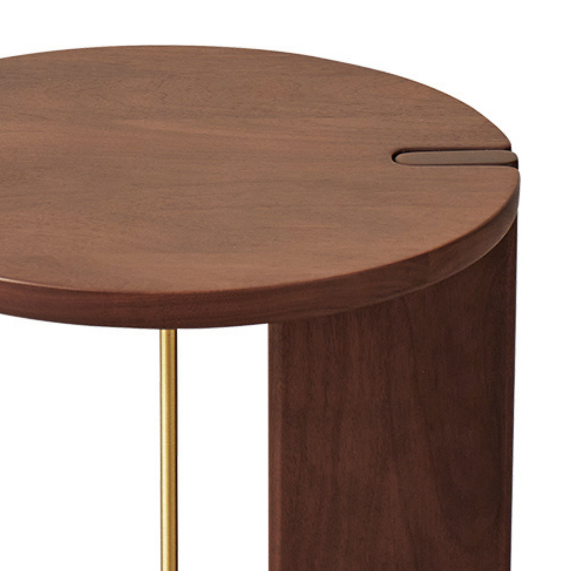 Linspire Vista Solid Wood Coffee Table with Sintered Stone Top, American Black Walnut