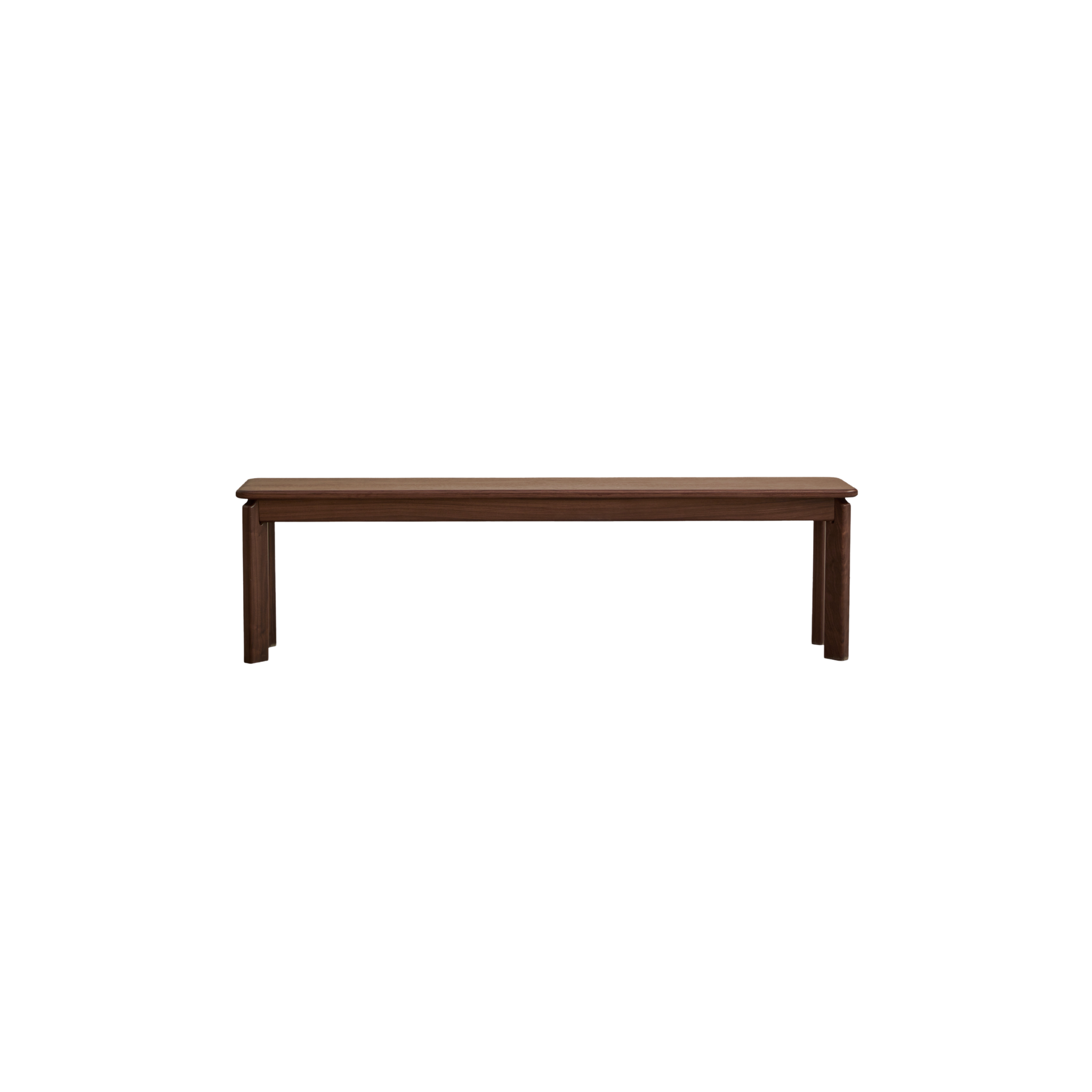 Linspire Willow Solid Wood Dining Bench, American Black Walnut, W100cm