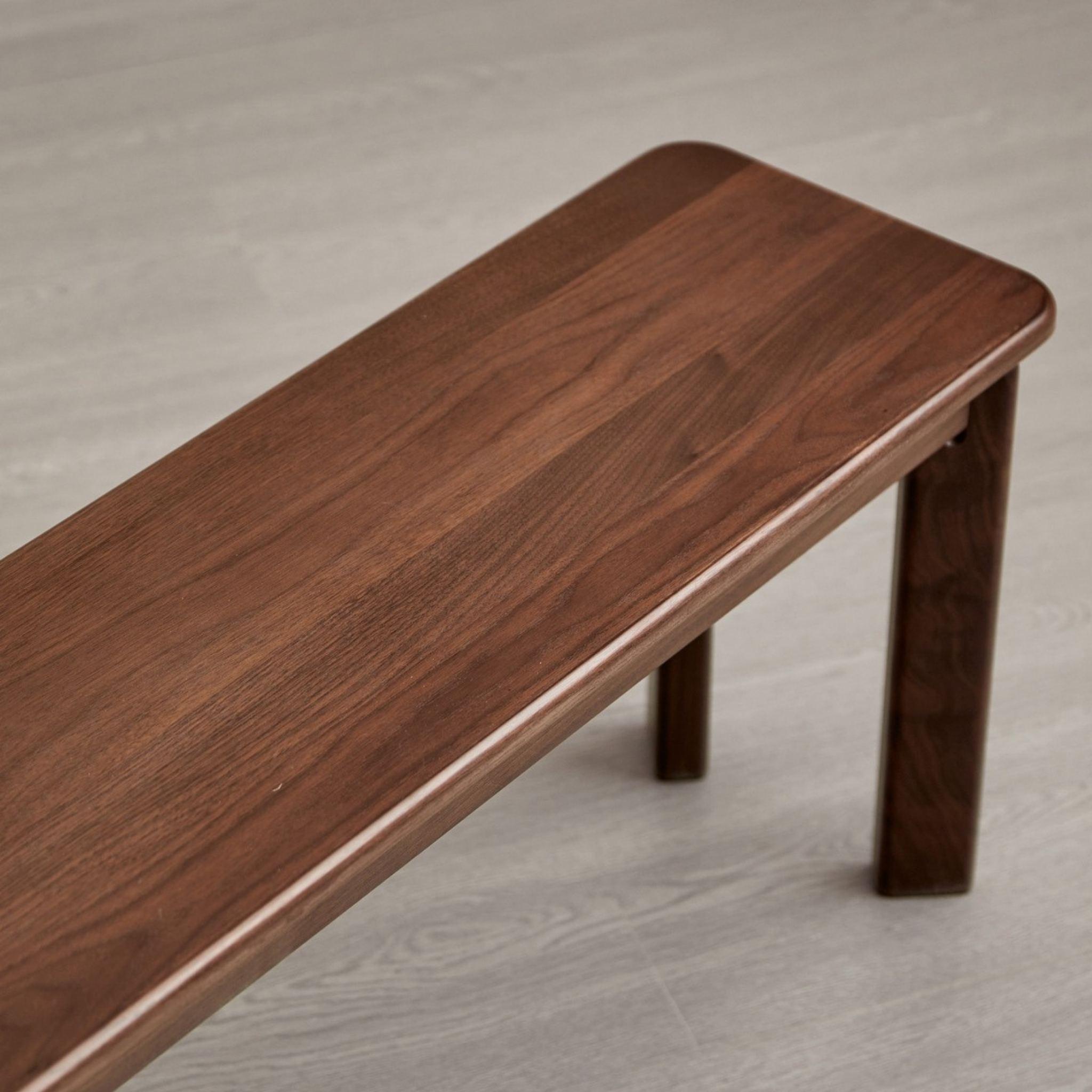 Linspire Willow Solid Wood Dining Bench, American Black Walnut, W100cm