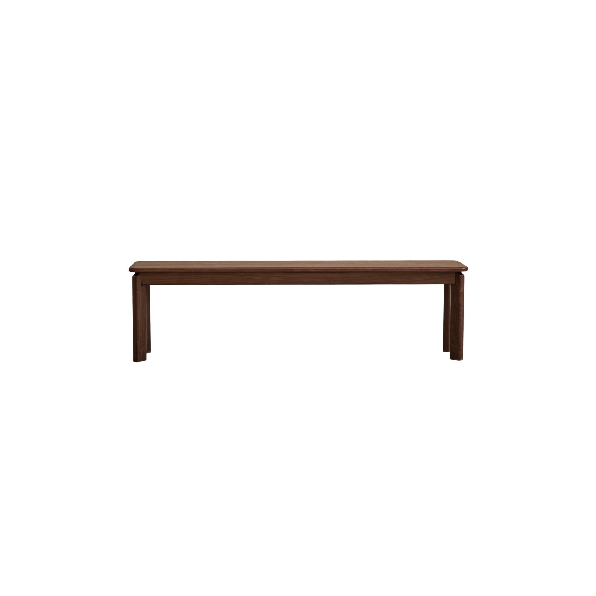 Linspire Willow Solid Wood Dining Bench, American Black Walnut, W150cm