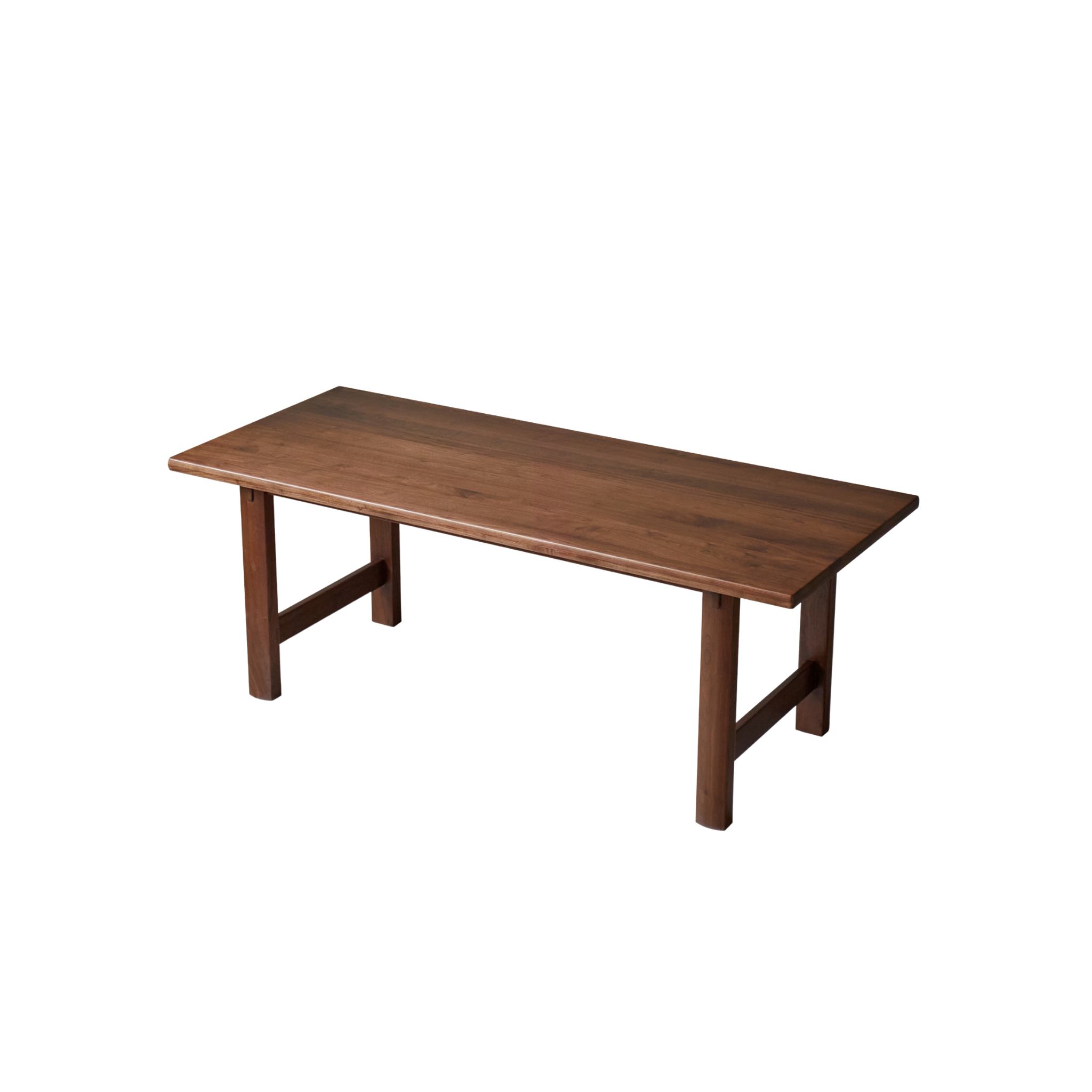 Linspire Vista Solid Wood Dining Table with Trestle Legs, American Black Walnut
