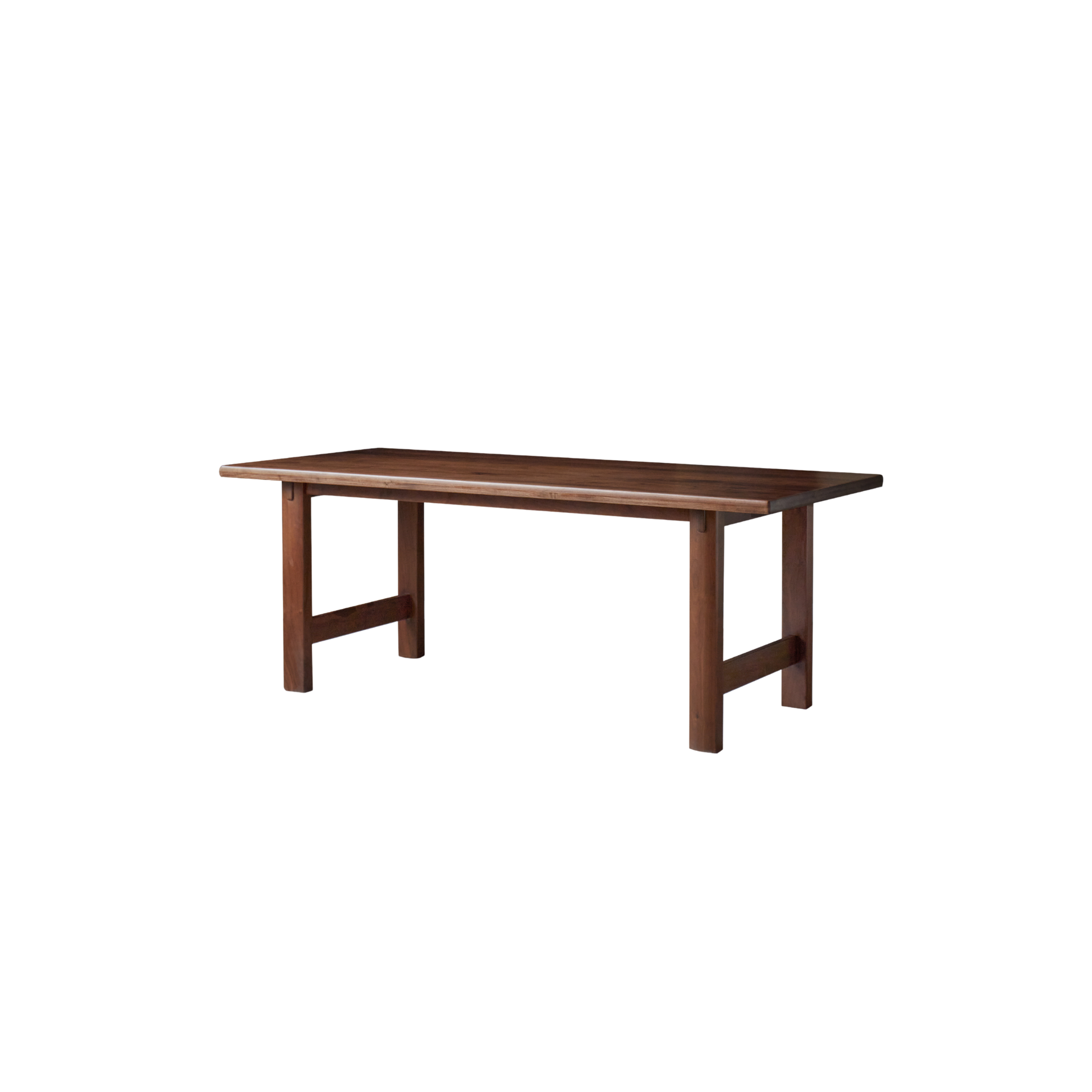 Linspire Vista Solid Wood Dining Table with Trestle Legs, American Black Walnut