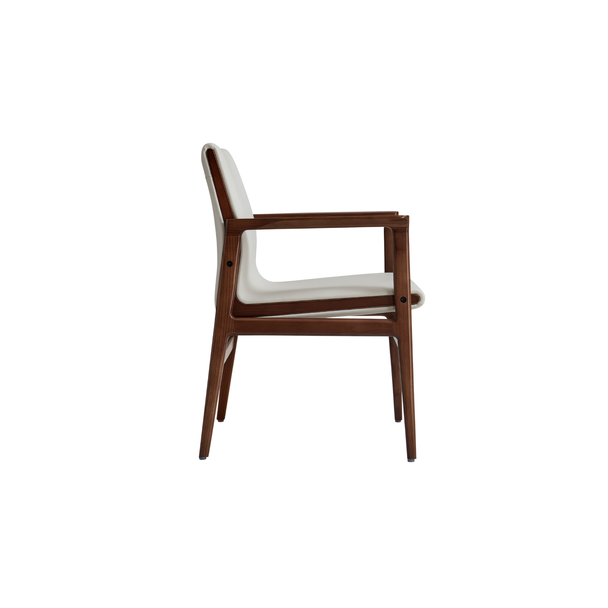 Linspire Lysa Leather Armchair with Solid Wood Frame, Ash