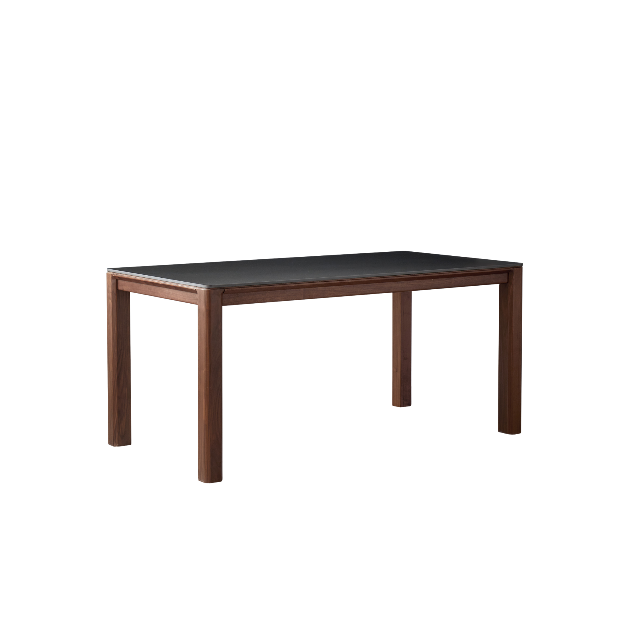 Linspire Vista Solid Wood Dining Table with Straight Legs, American Black Walnut