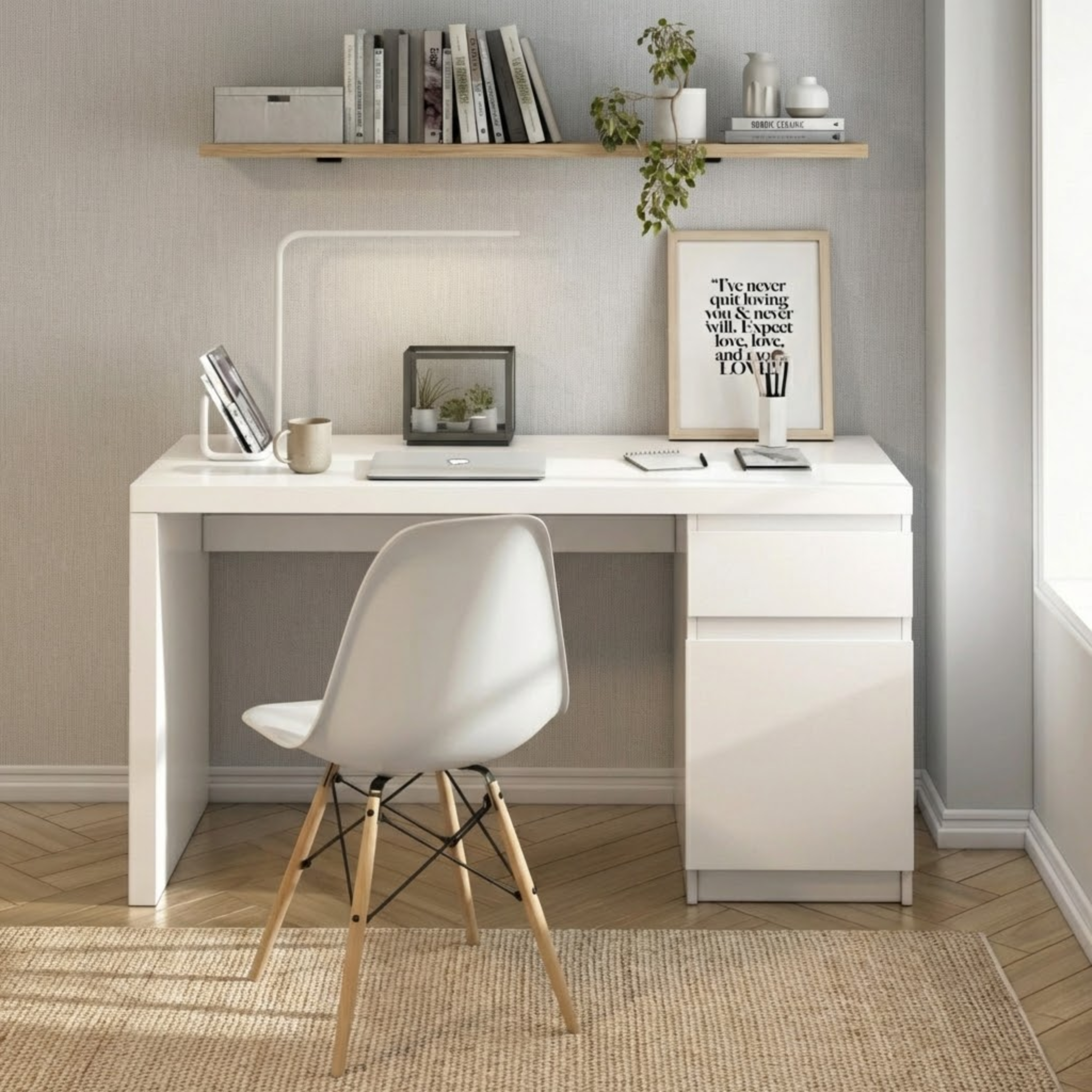 Loft Ensio Desk, 140cm, White