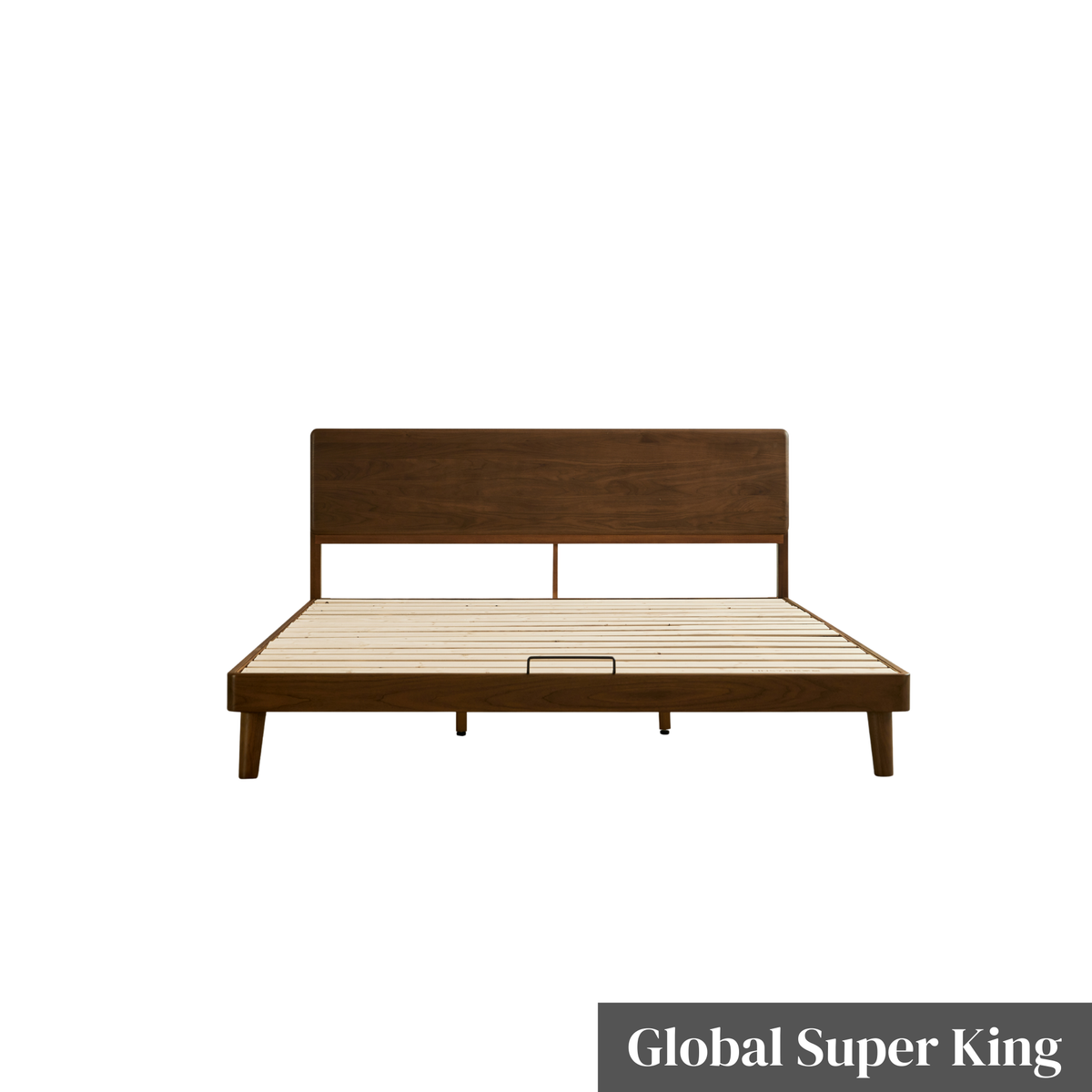 Linspire Vista Solid Wood Bed Frame, American Black Walnut