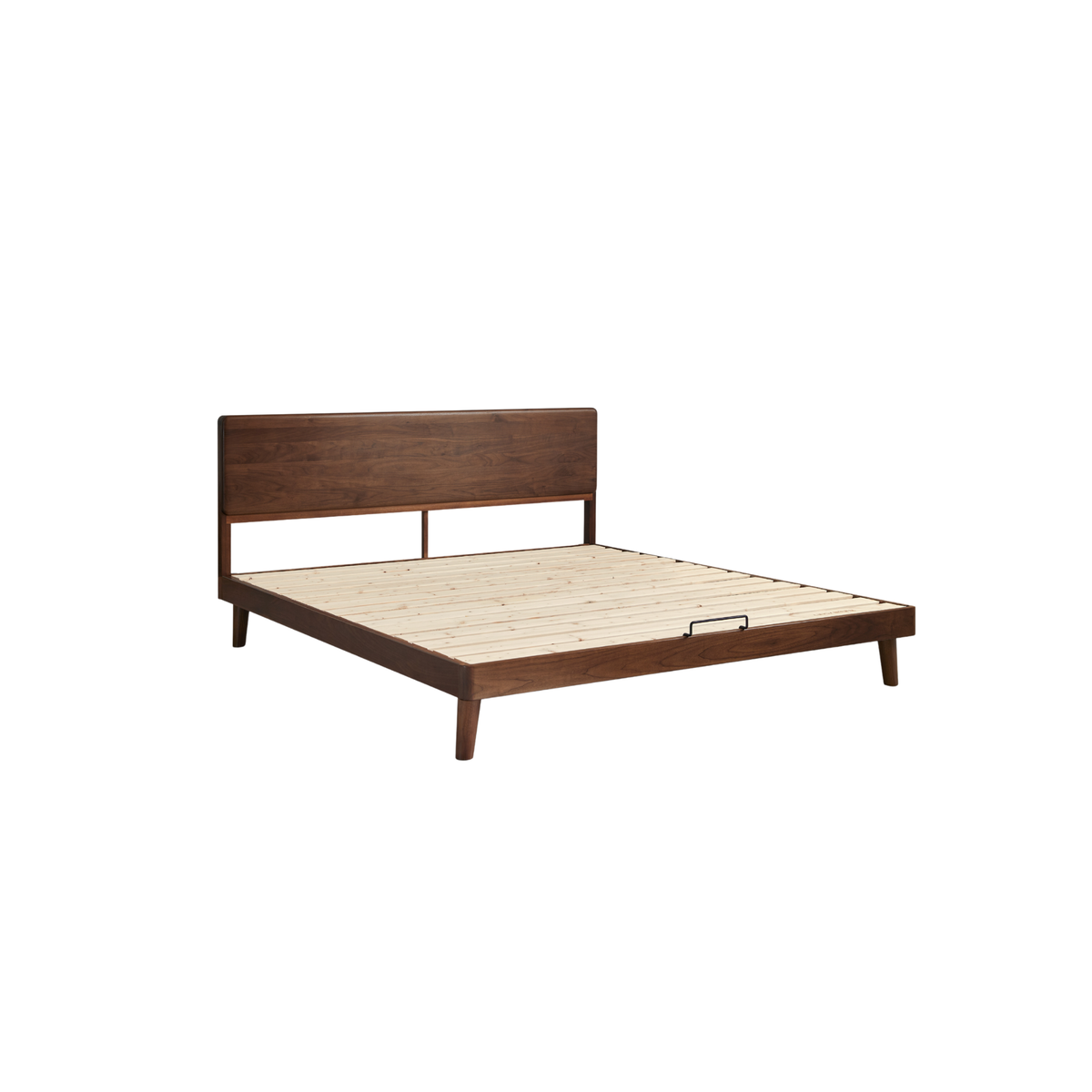 Linspire Vista Solid Wood Bed Frame, American Black Walnut