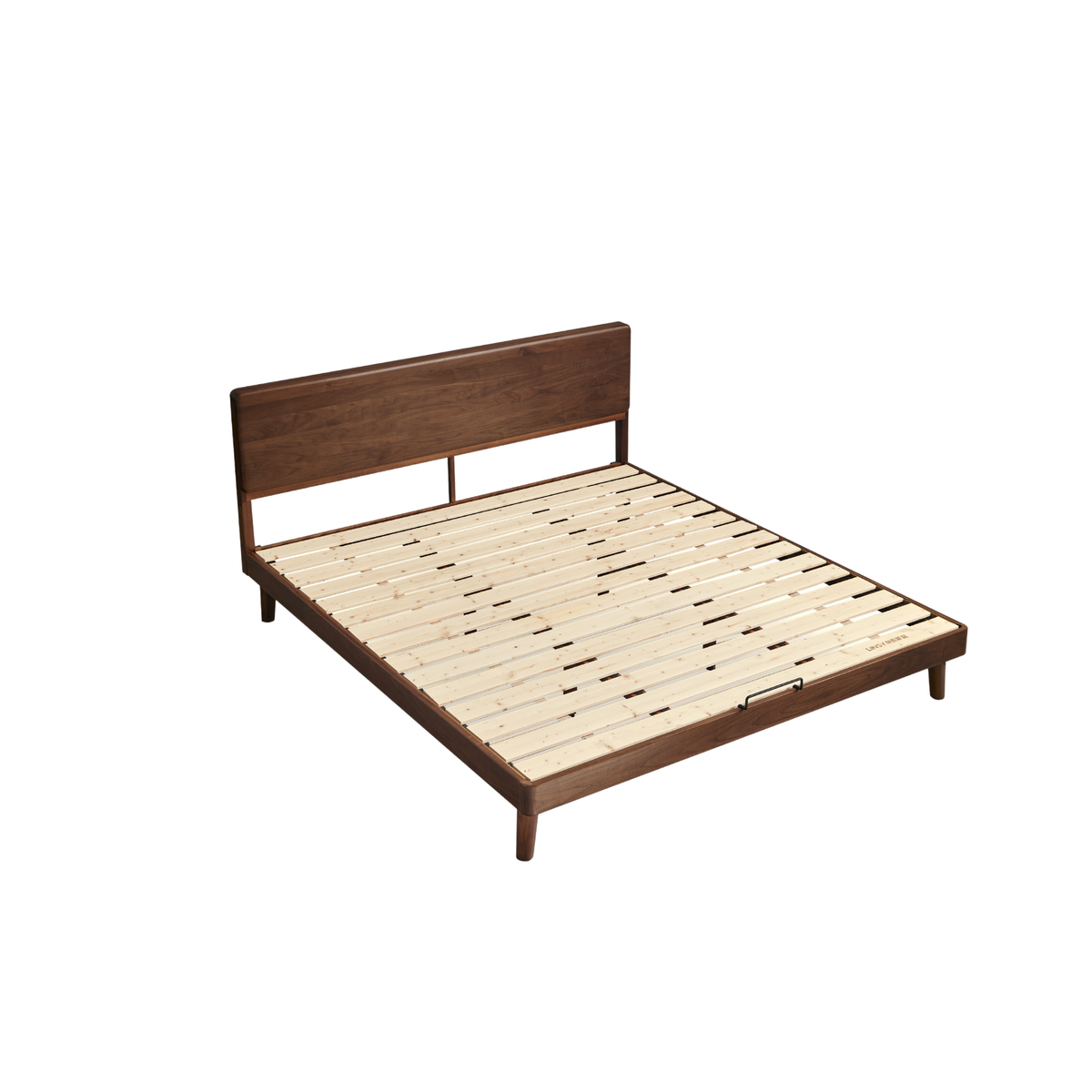 Linspire Vista Solid Wood Bed Frame, American Black Walnut