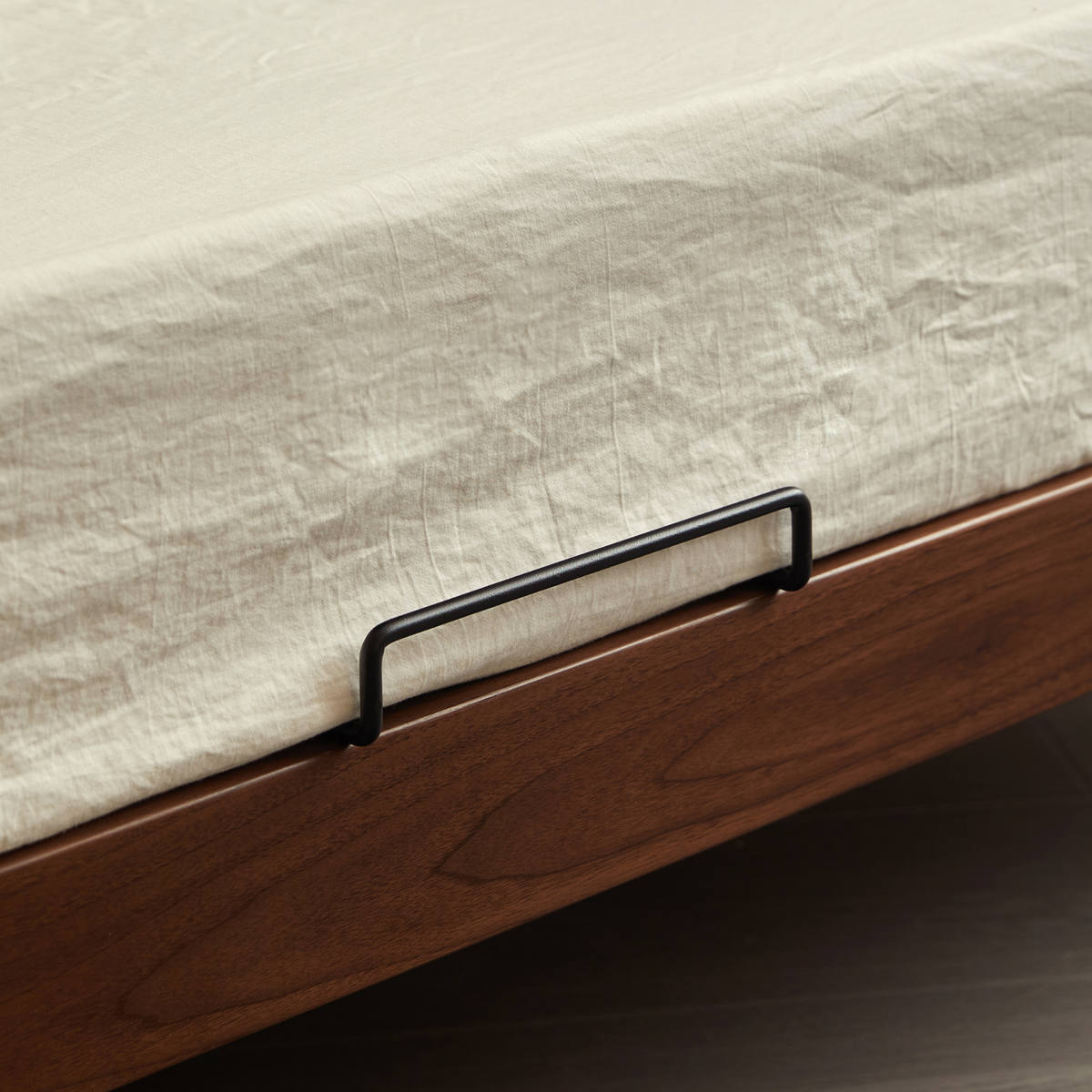 Linspire Vista Solid Wood Bed Frame, American Black Walnut