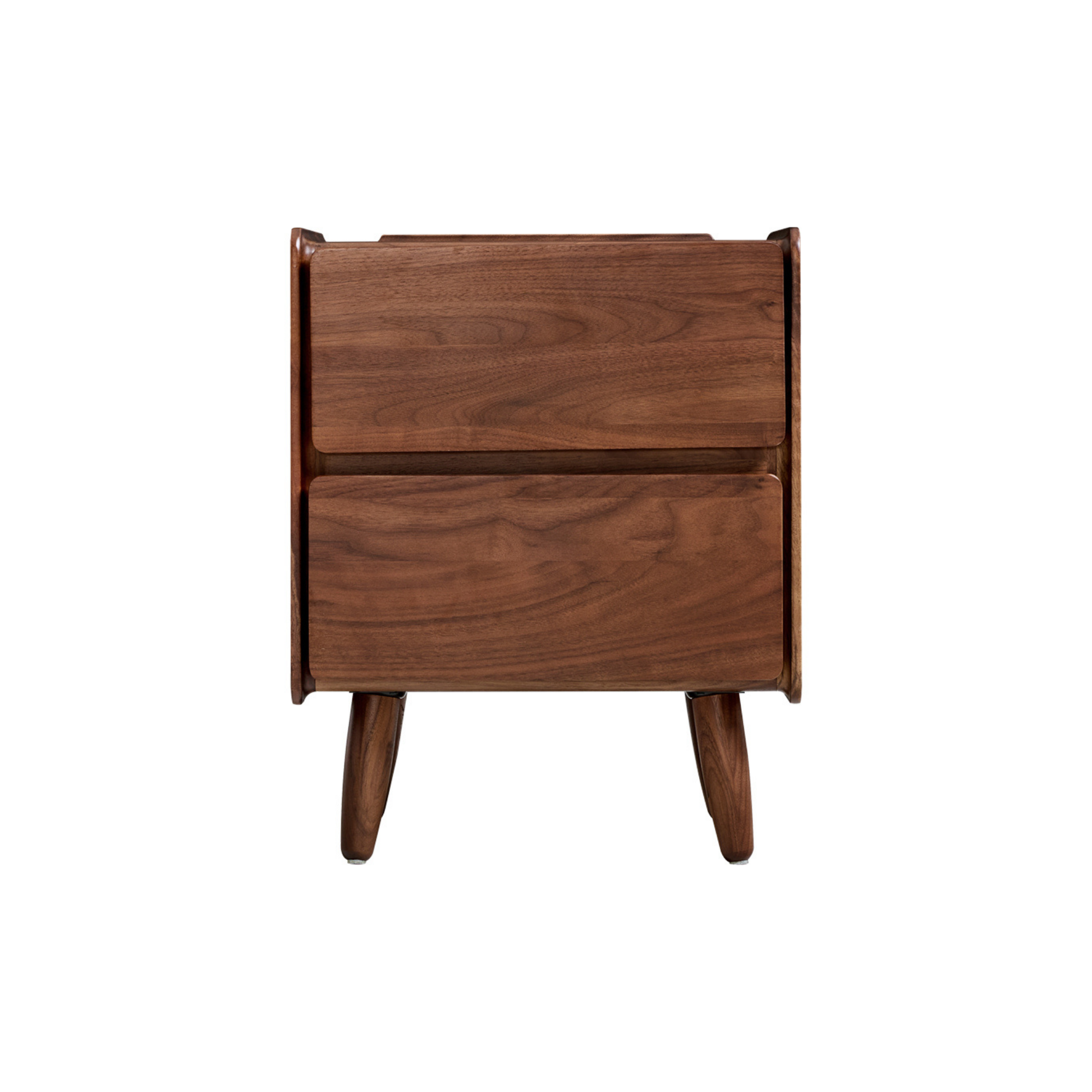 Linspire Vista Solid Wood Bedside Table, American Black Walnut
