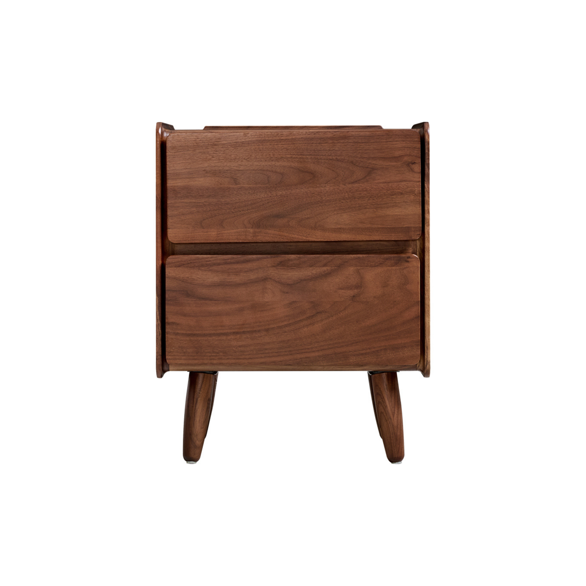 Linspire Vista Solid Wood Bedside Table, American Black Walnut