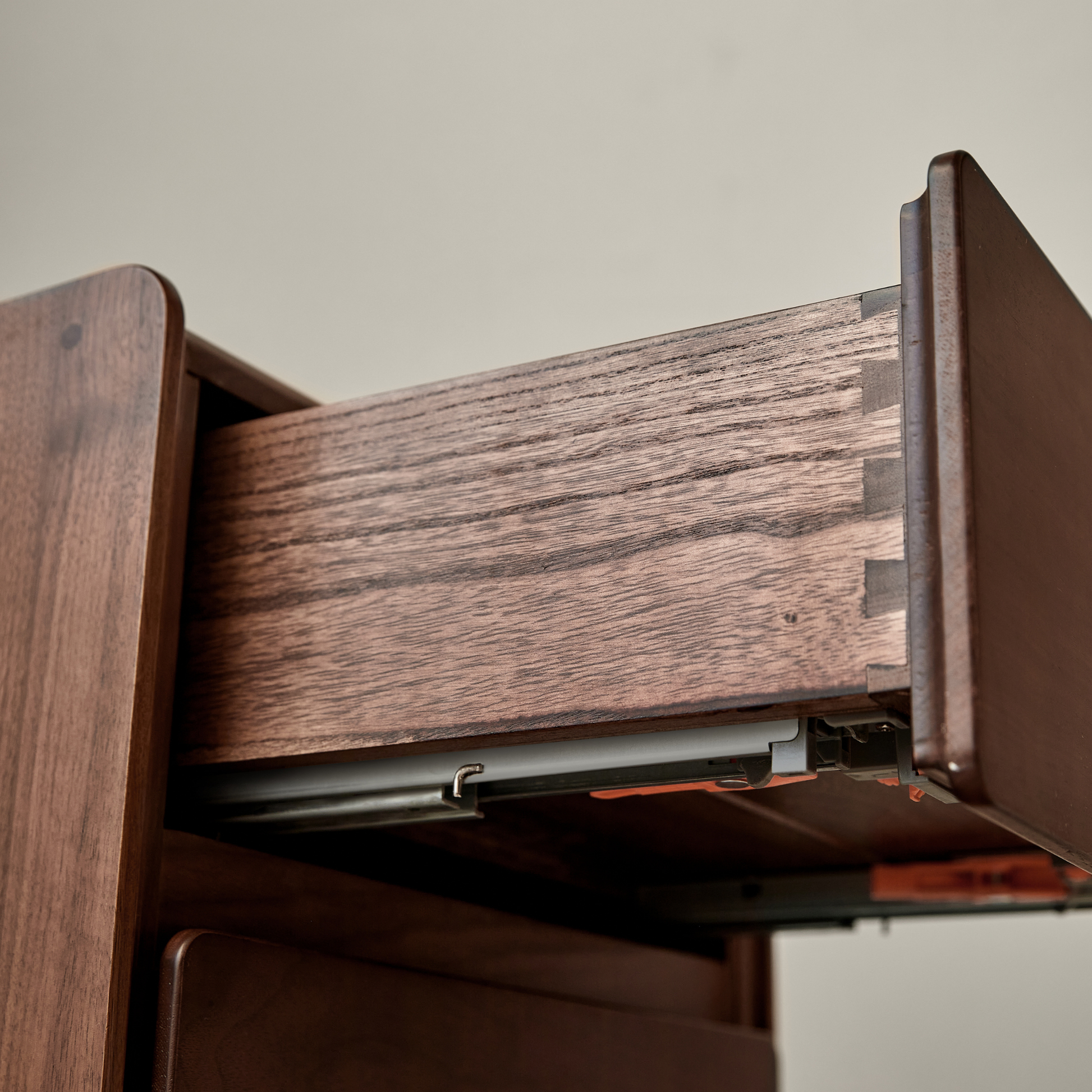 Linspire Vista Solid Wood Bedside Table, American Black Walnut