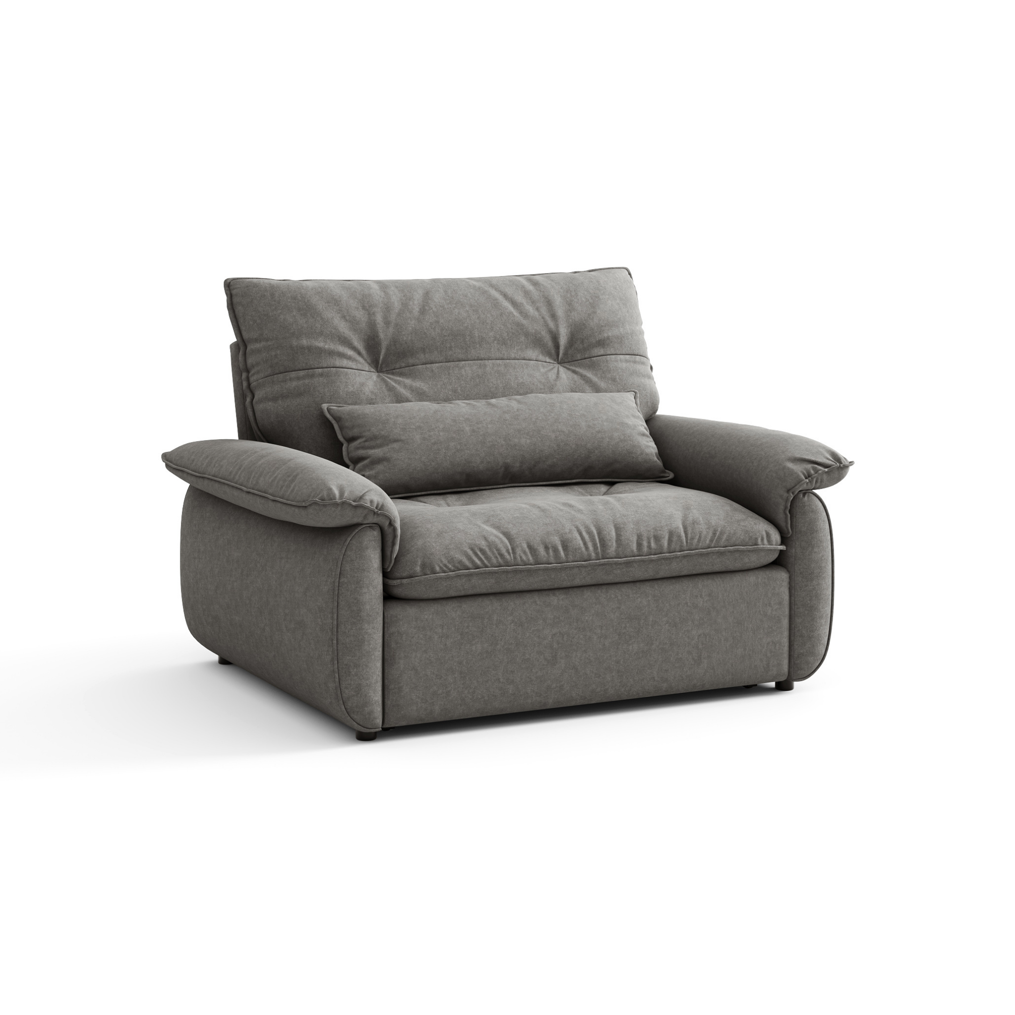 Linspire Rilla 1-Seater Sofa Bed, Pet-Friendly Fabric, Grey