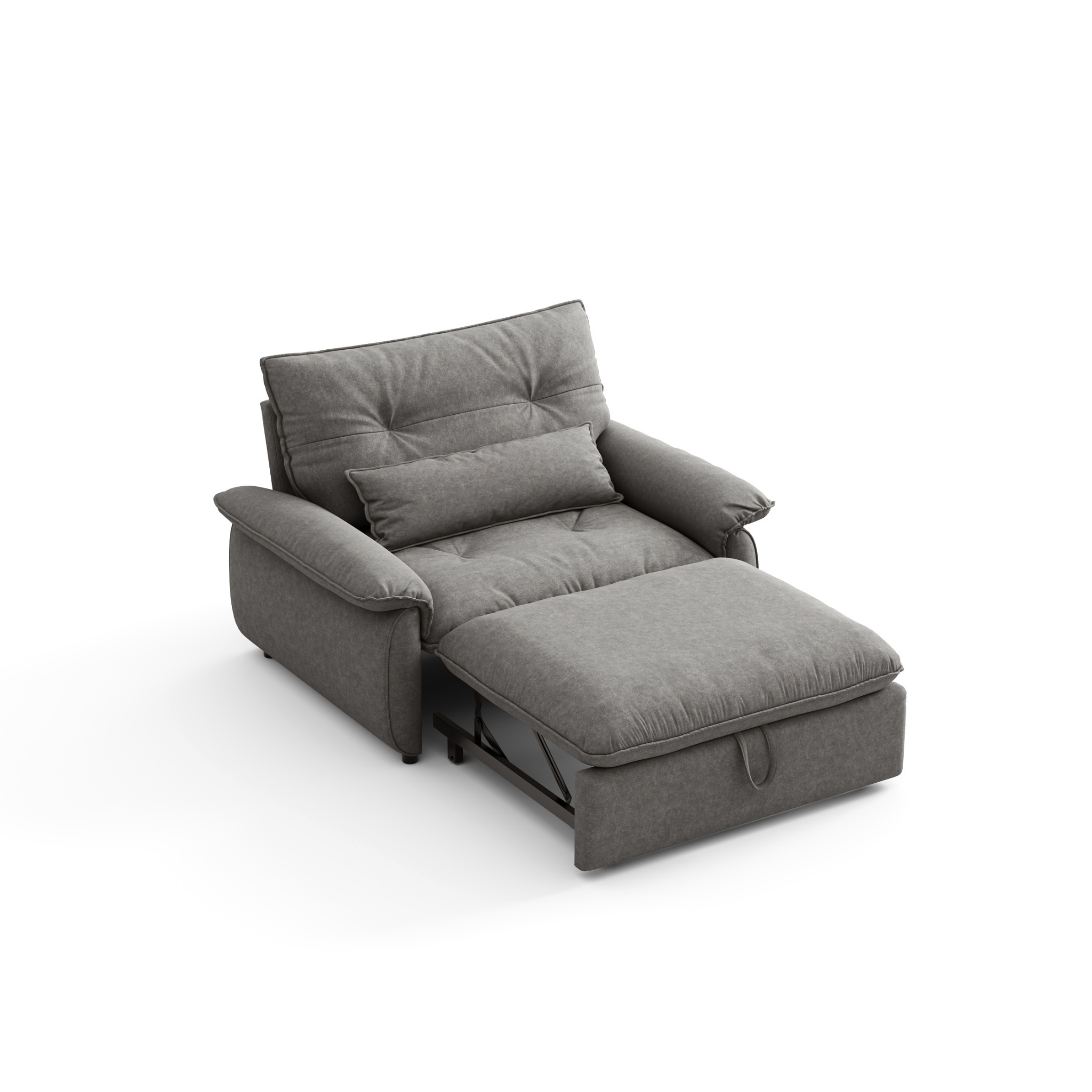 Linspire Rilla 1-Seater Sofa Bed, Pet-Friendly Fabric, Grey