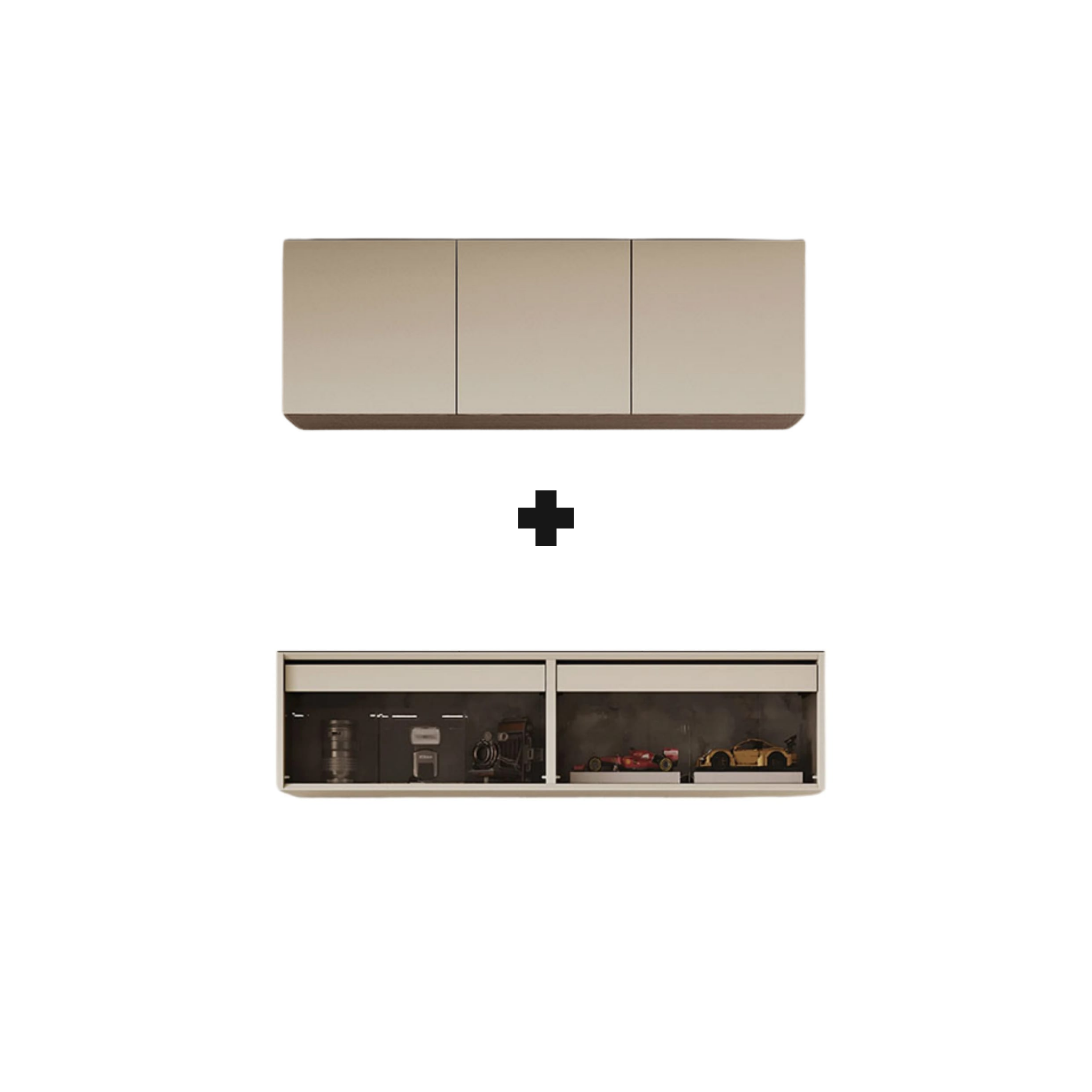 Linspire Vanko Top Cabinet Set with 2 Flip Doors, W120cm