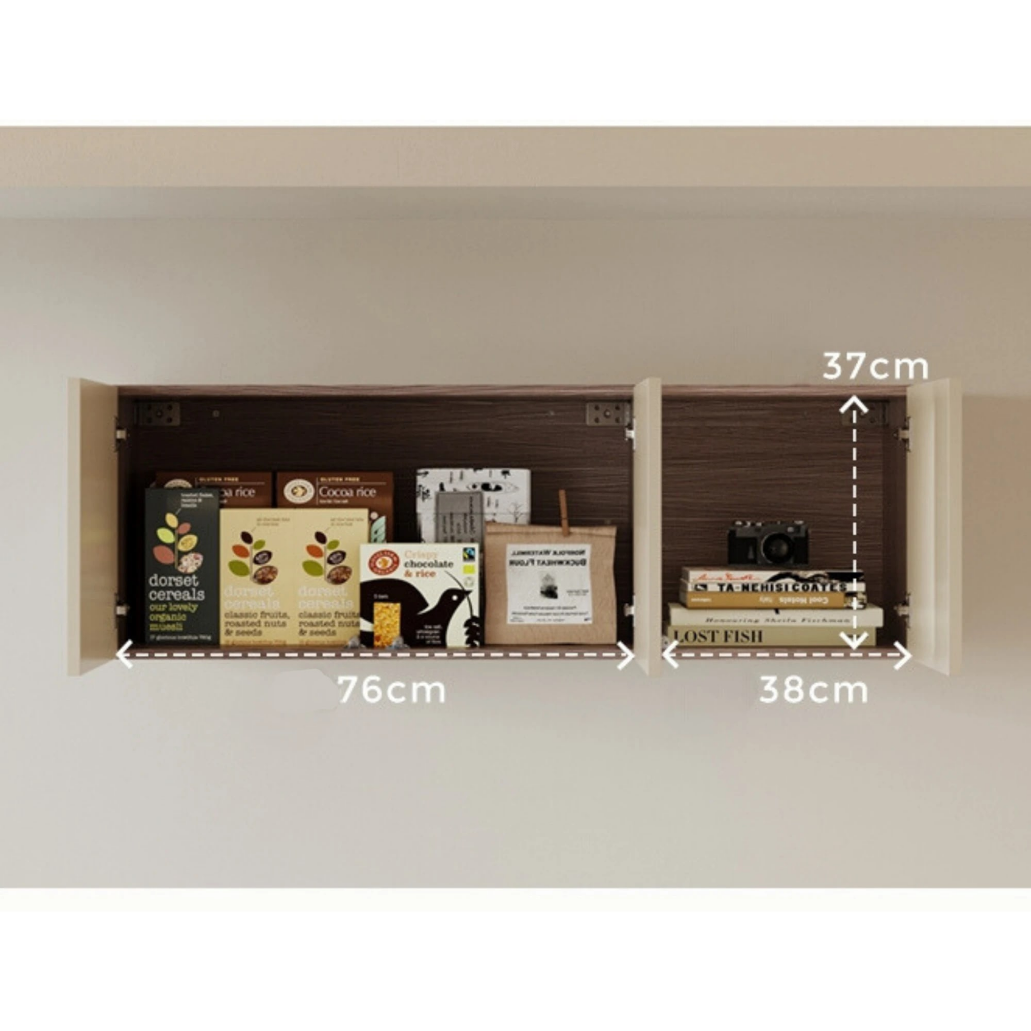 Linspire Vanko Top Cabinet Set with 2 Flip Doors, W120cm