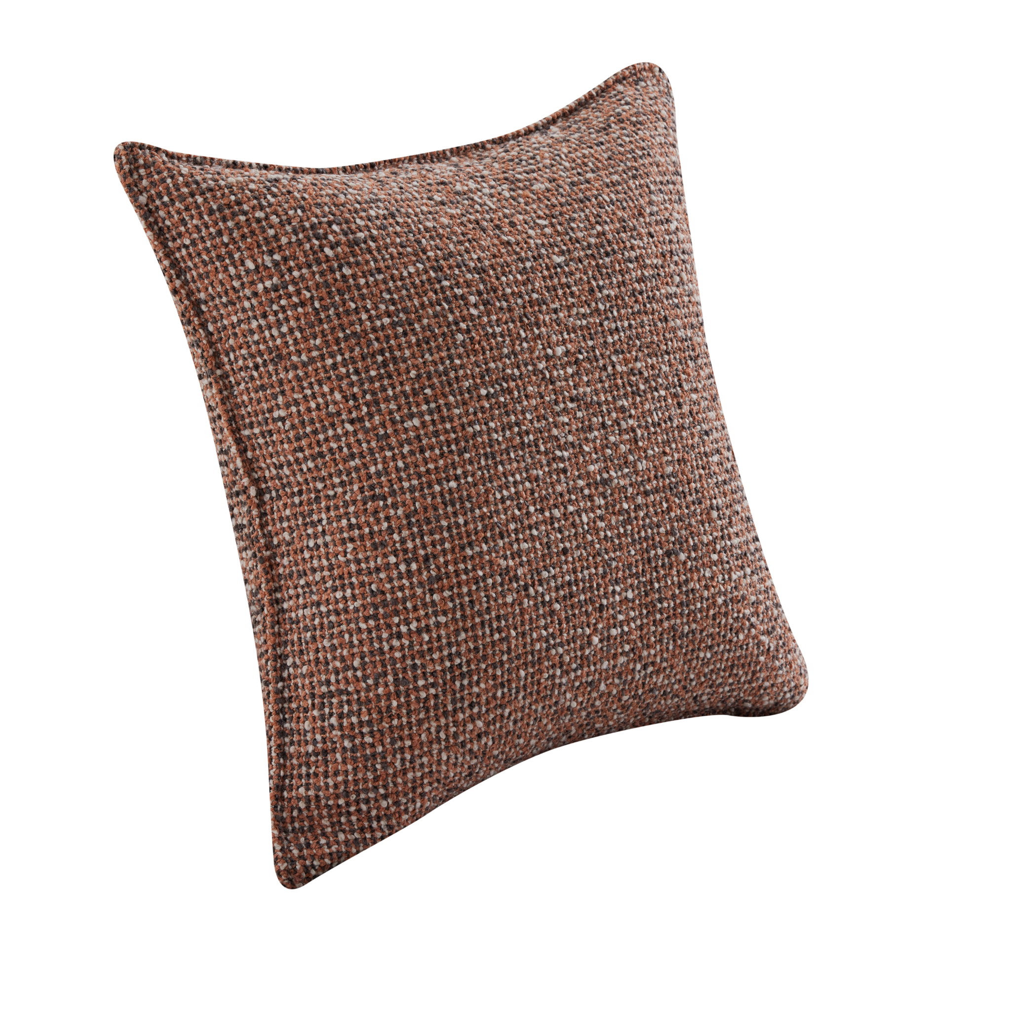 MODE Nodu Boucle Cushion with pinched edges, Brown
