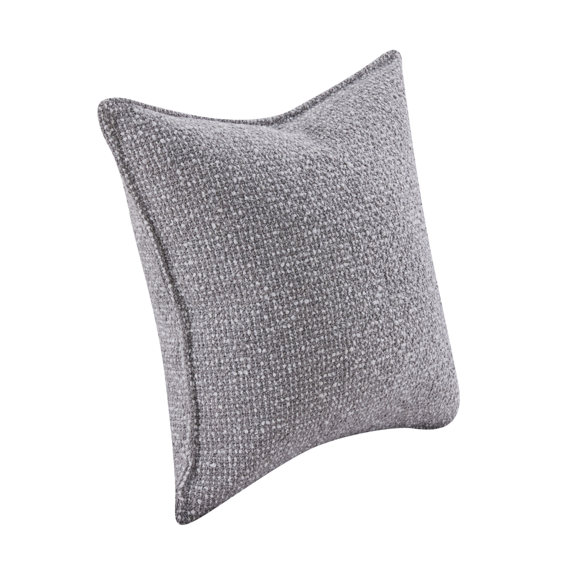 MODE Nodu Boucle Cushion with pinched edges, Grey