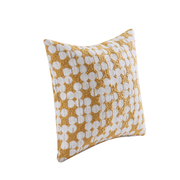 MODE Bloom Patterned Boucle Cushion, Yellow & White