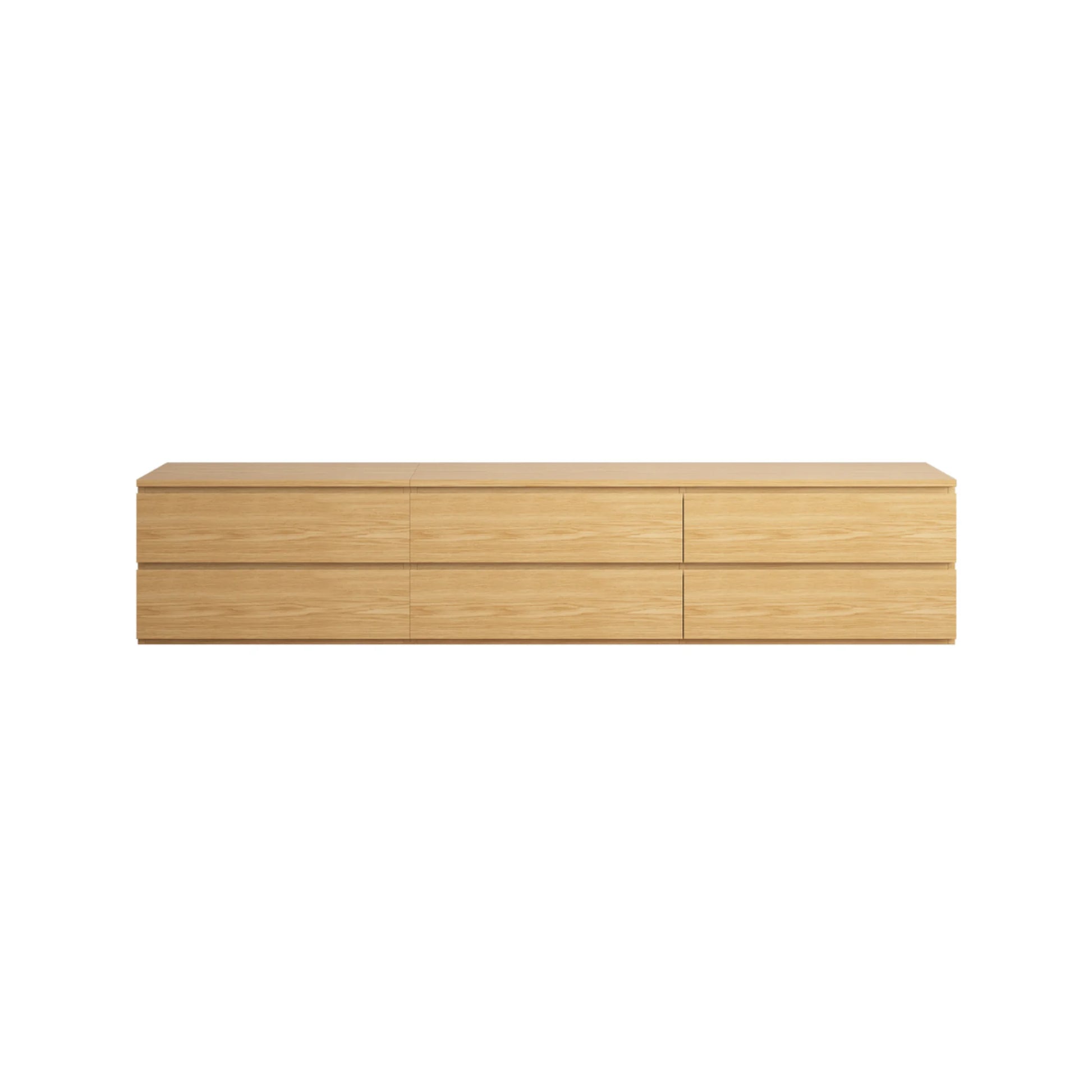 Loft Ensio Entertainment Unit, W240cm, Natural Wood