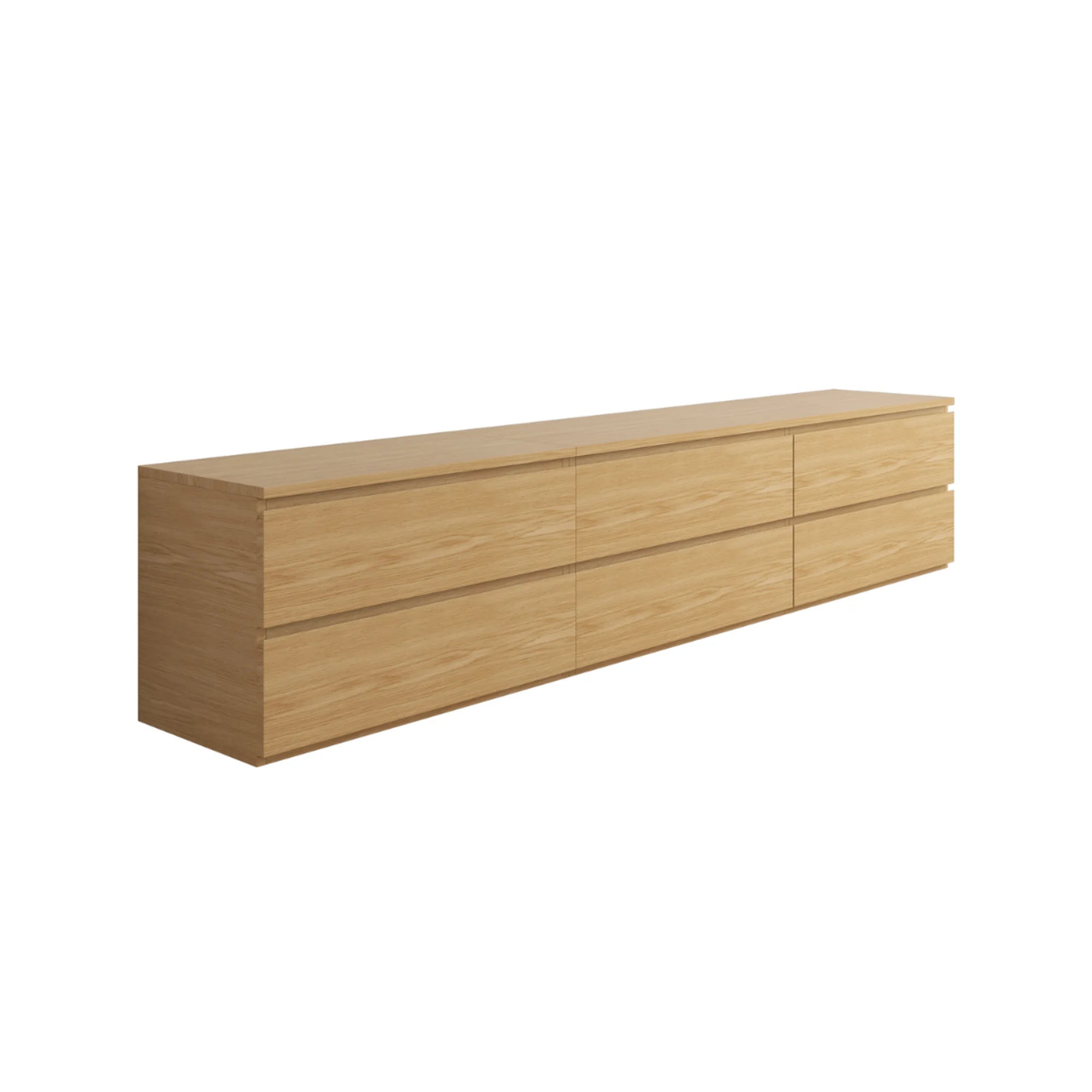 Loft Ensio Entertainment Unit, 240cm, Natural Wood