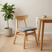 Loft Hansan Dining Chair, Natural Wood, Set of 2