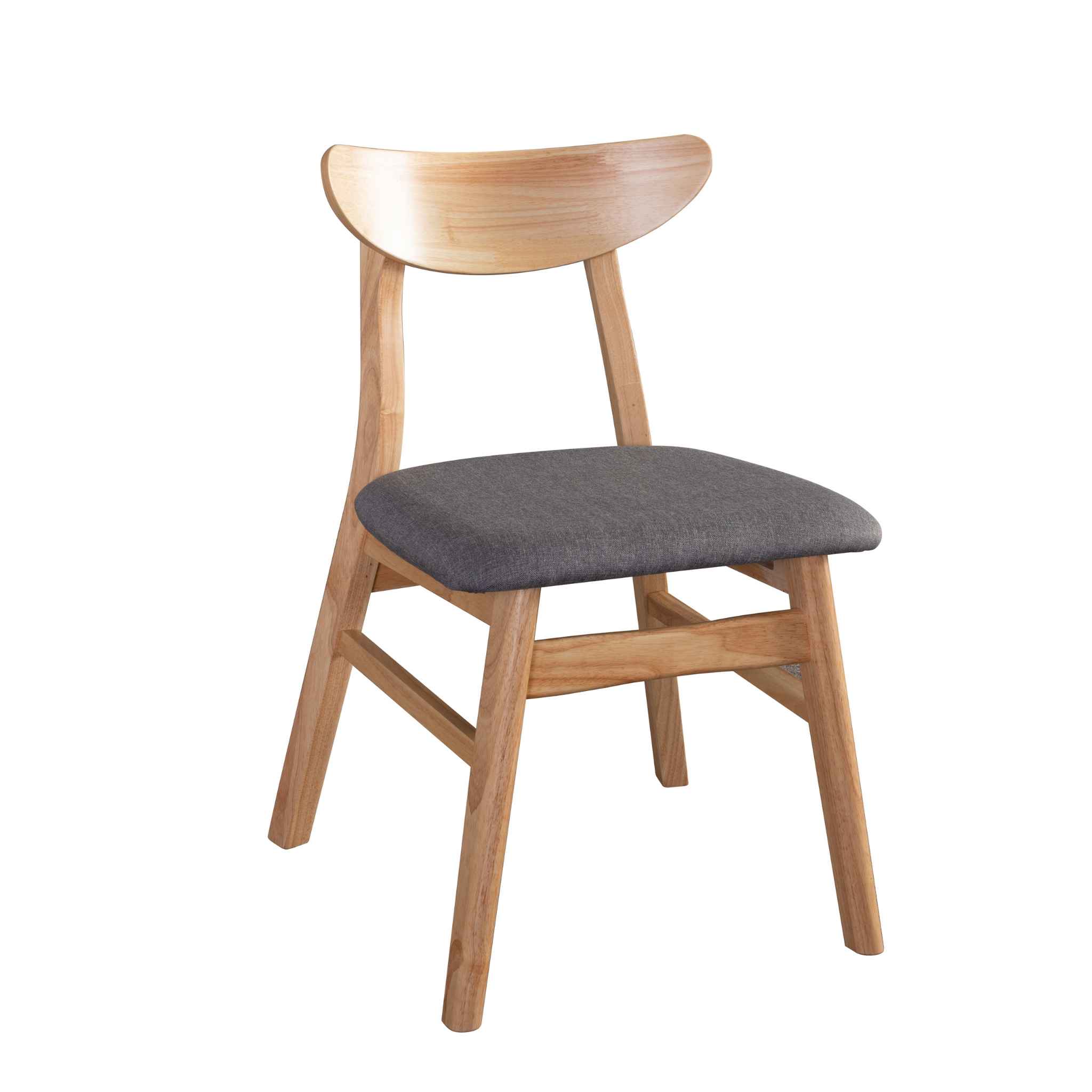 Loft Hansan Dining Chair, Natural Wood, Set of 2