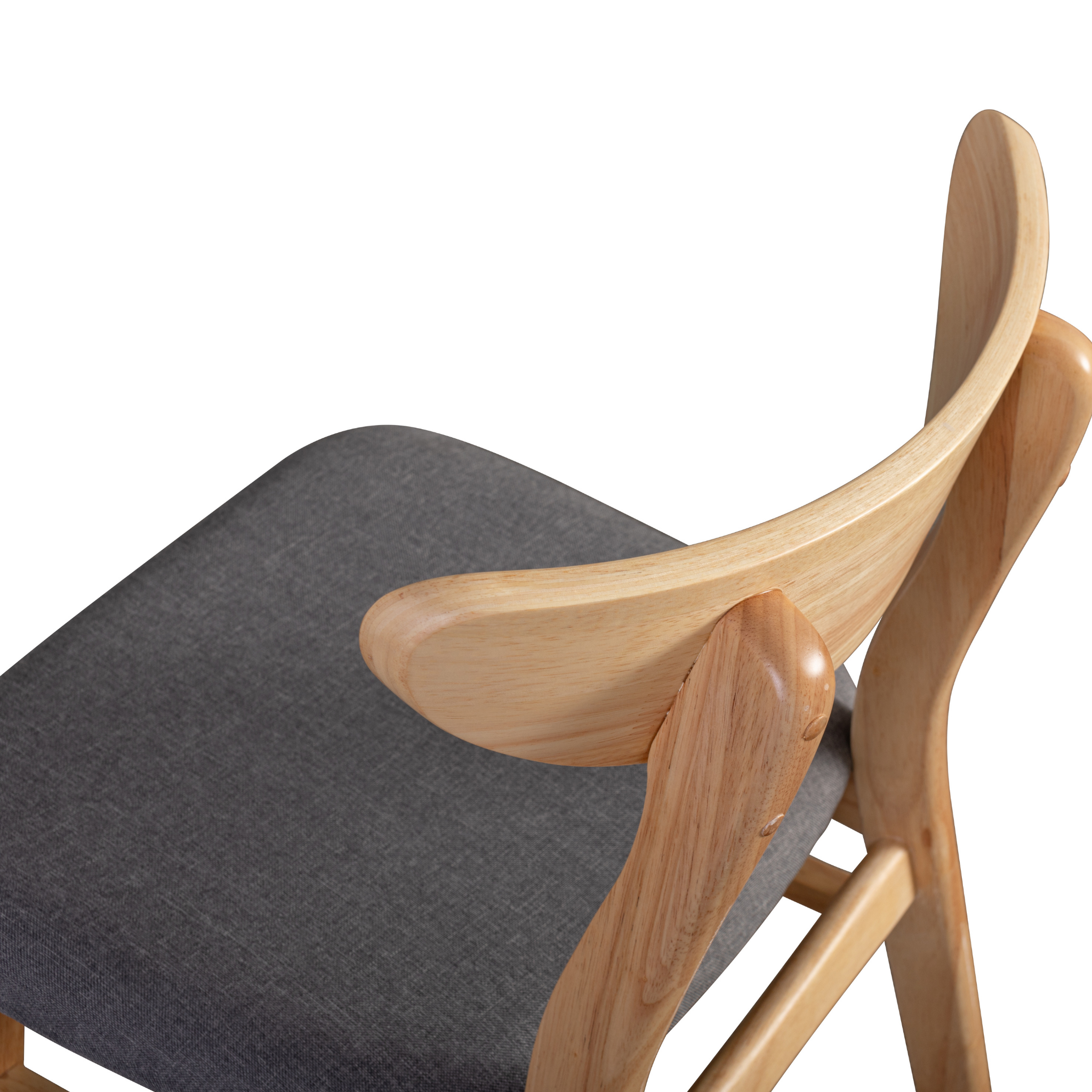 Loft Hansan Dining Chair, Natural Wood, Set of 2