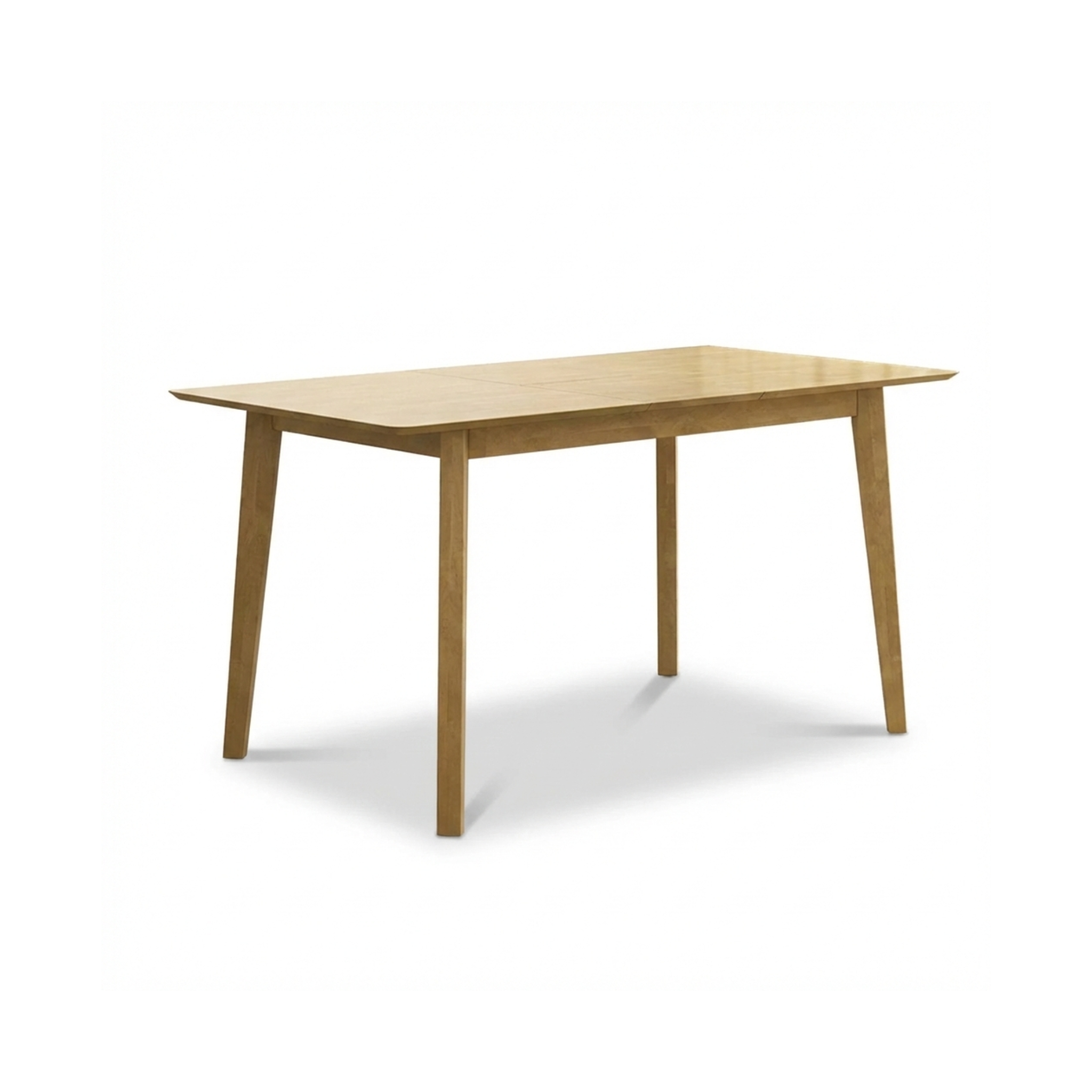 Loft Hansan Extendable Dining Table, Natural Wood, 120/150