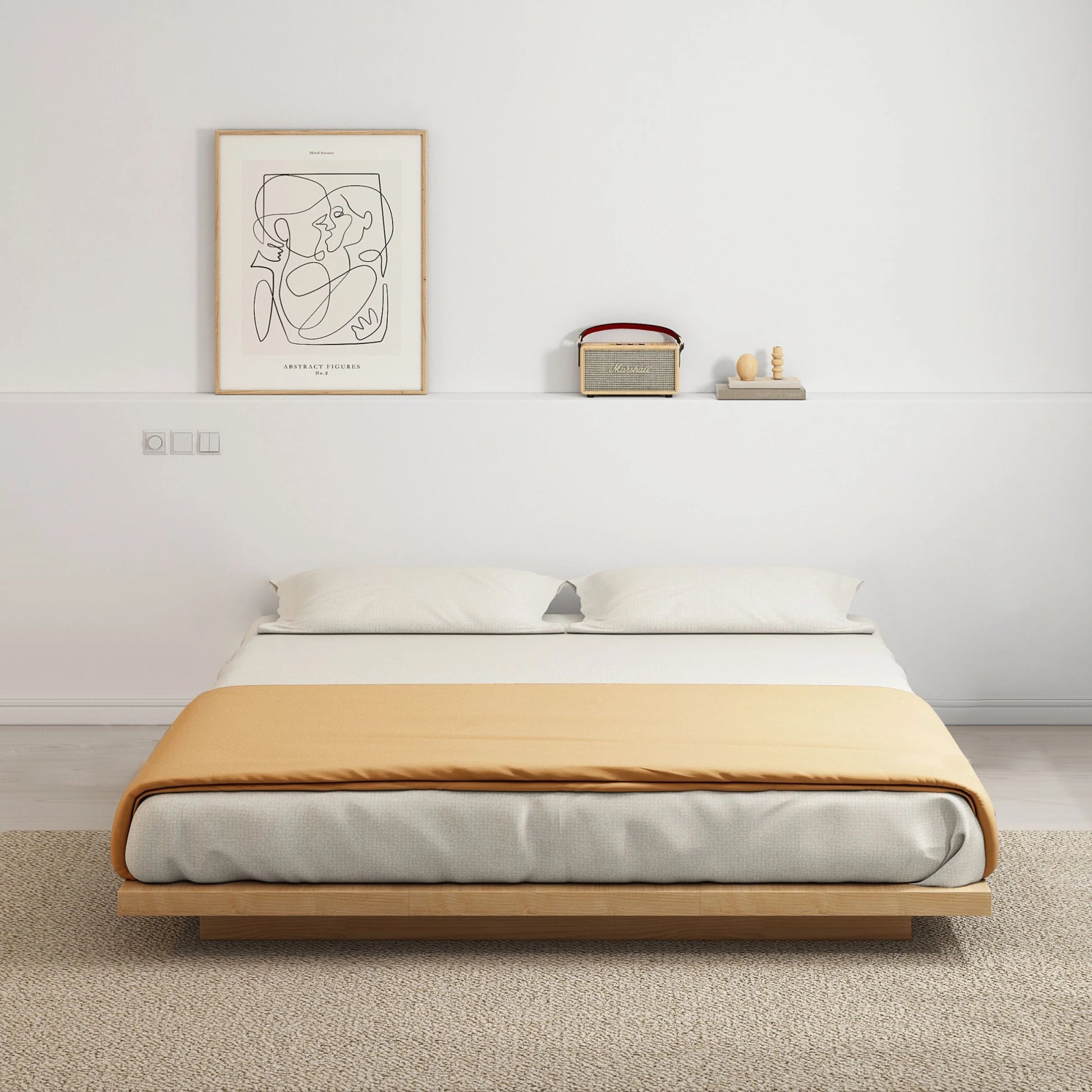 Loft Japandi NZ Queen Platform Bed Base