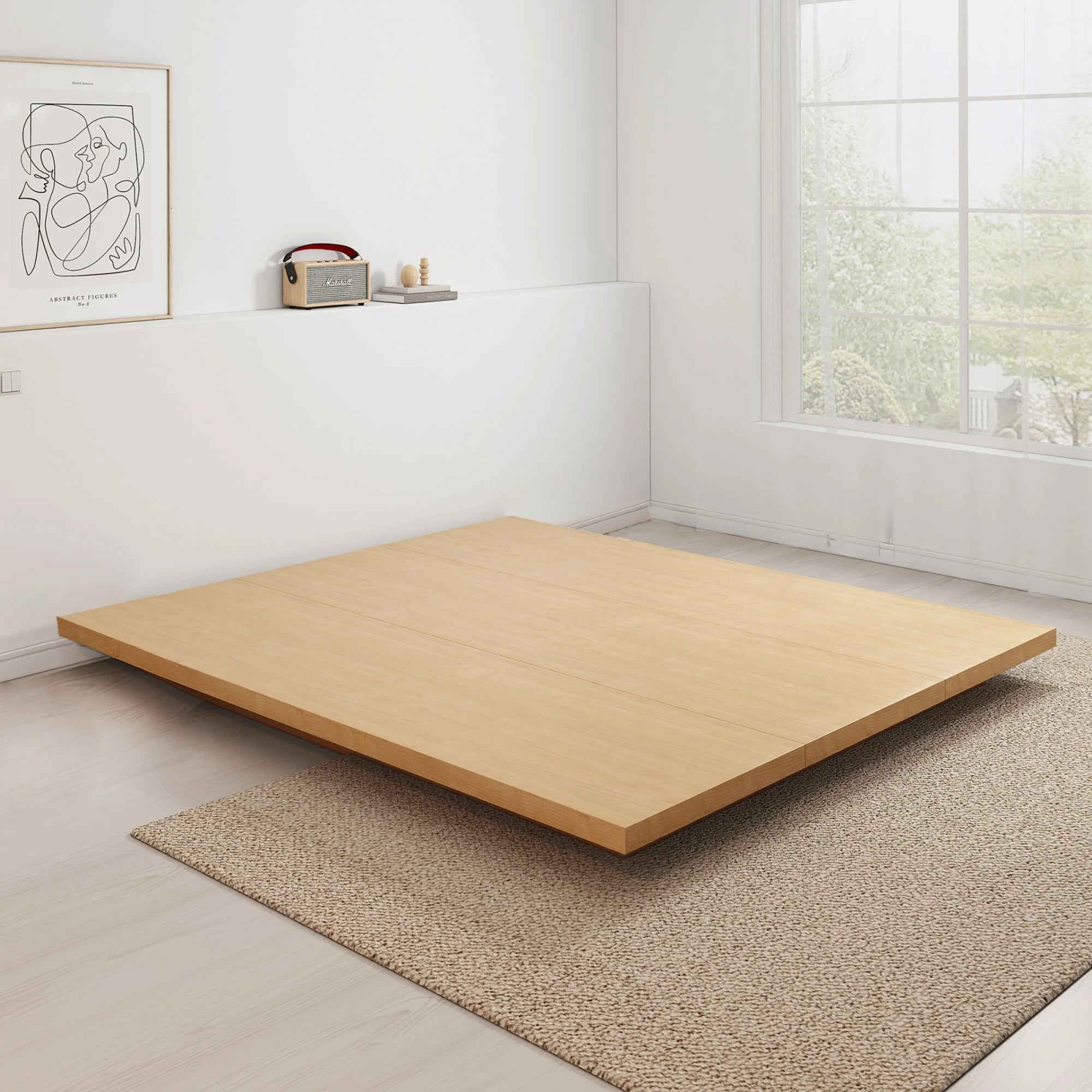 Loft Japandi NZ Queen Platform Bed Base