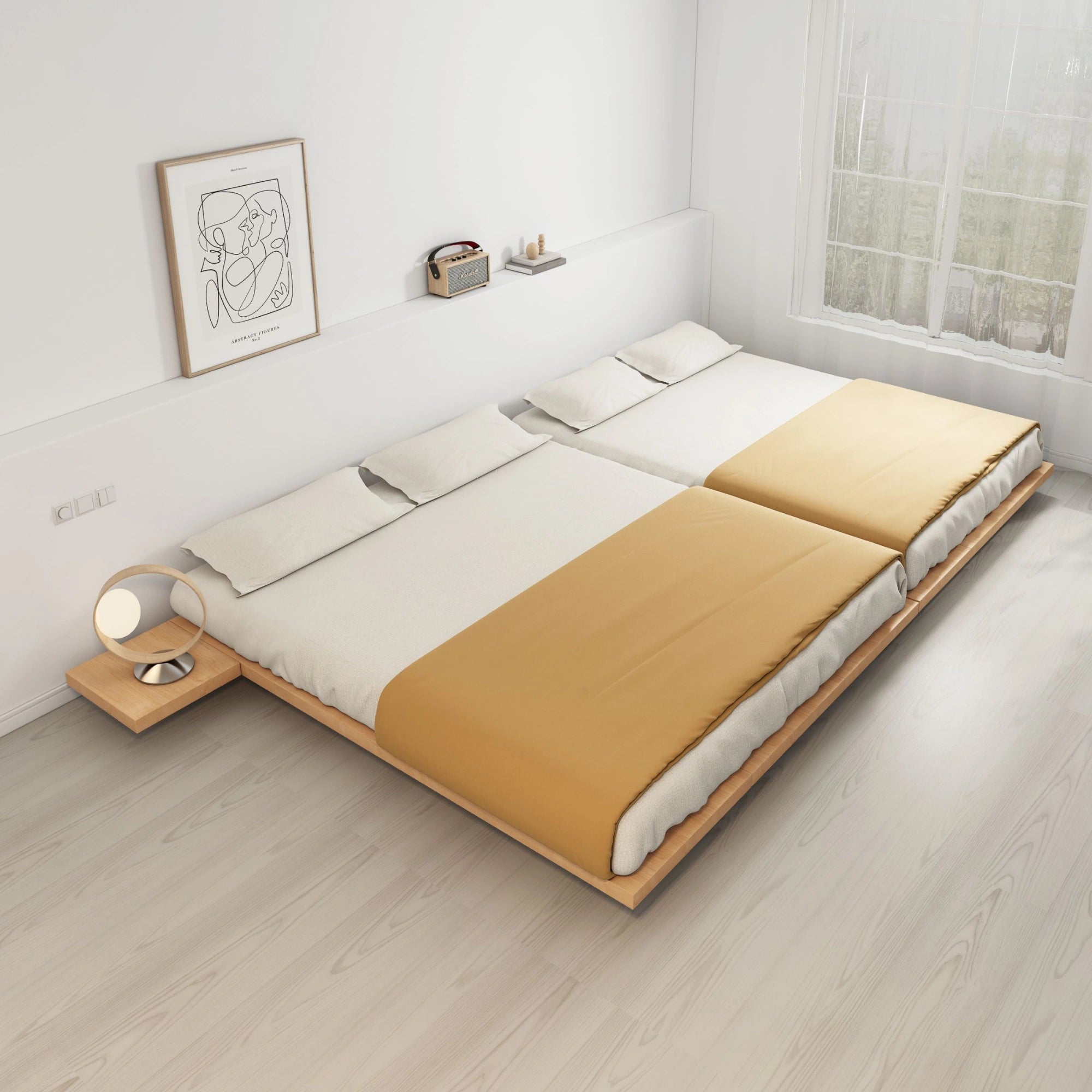 Loft Japandi NZ Queen Platform Bed Base