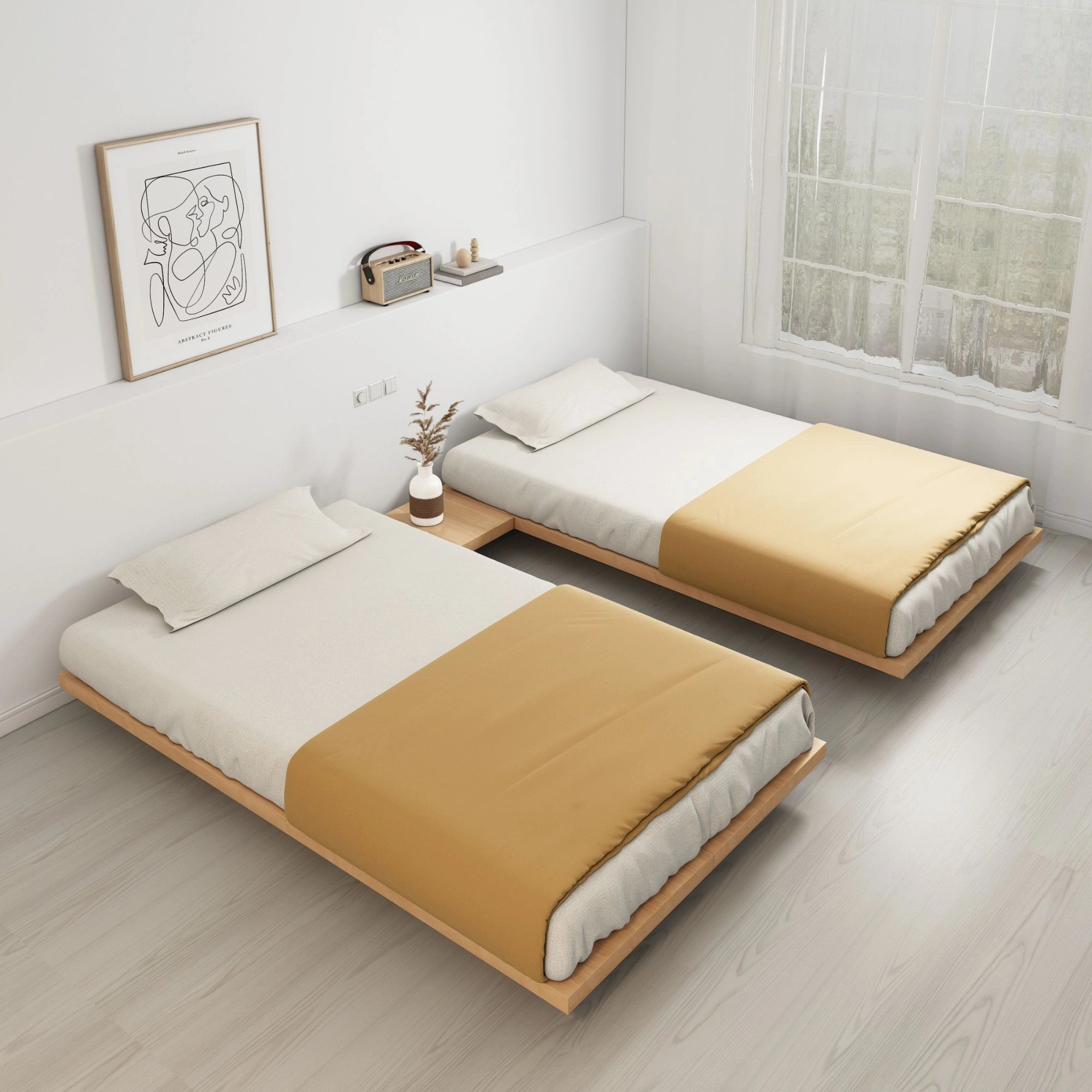 Loft Japandi NZ Queen Platform Bed Base