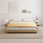 Loft Japandi NZ Queen Platform Bed Base with 2 Bedside Tables