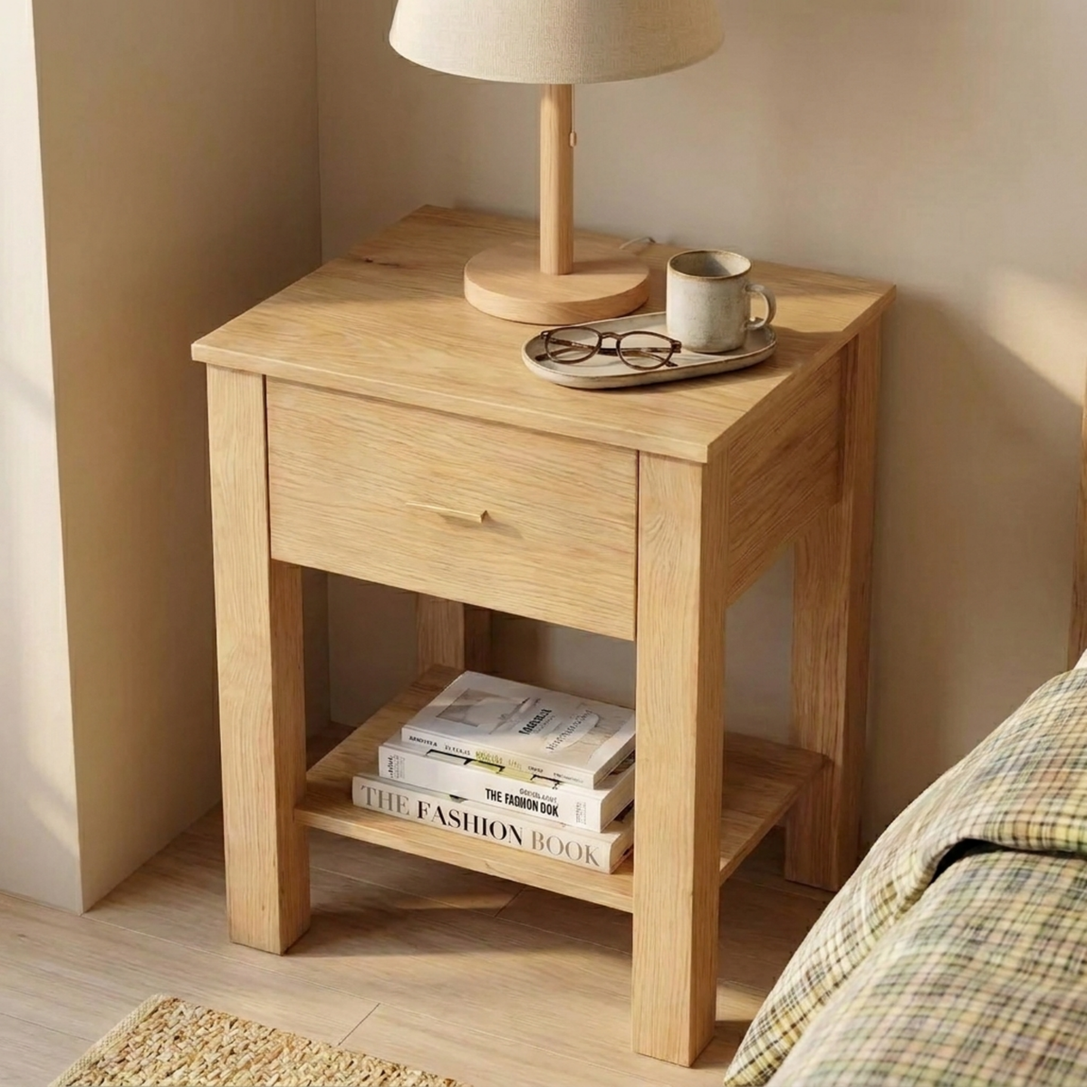 Loft Japandi Bedside Table