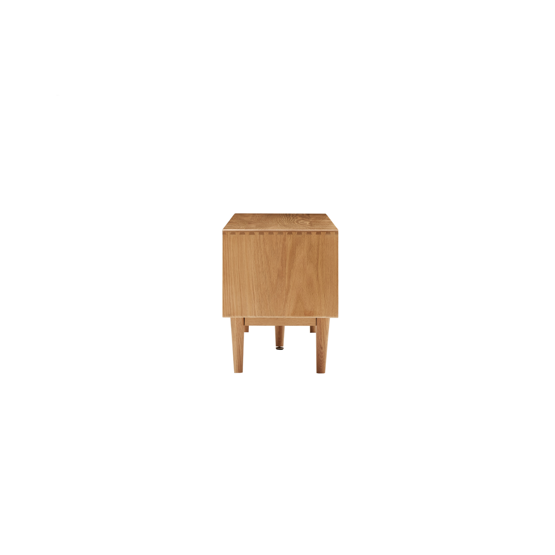 Solidwood Santa Rosa Entertainment Unit with Glass Door, Oak