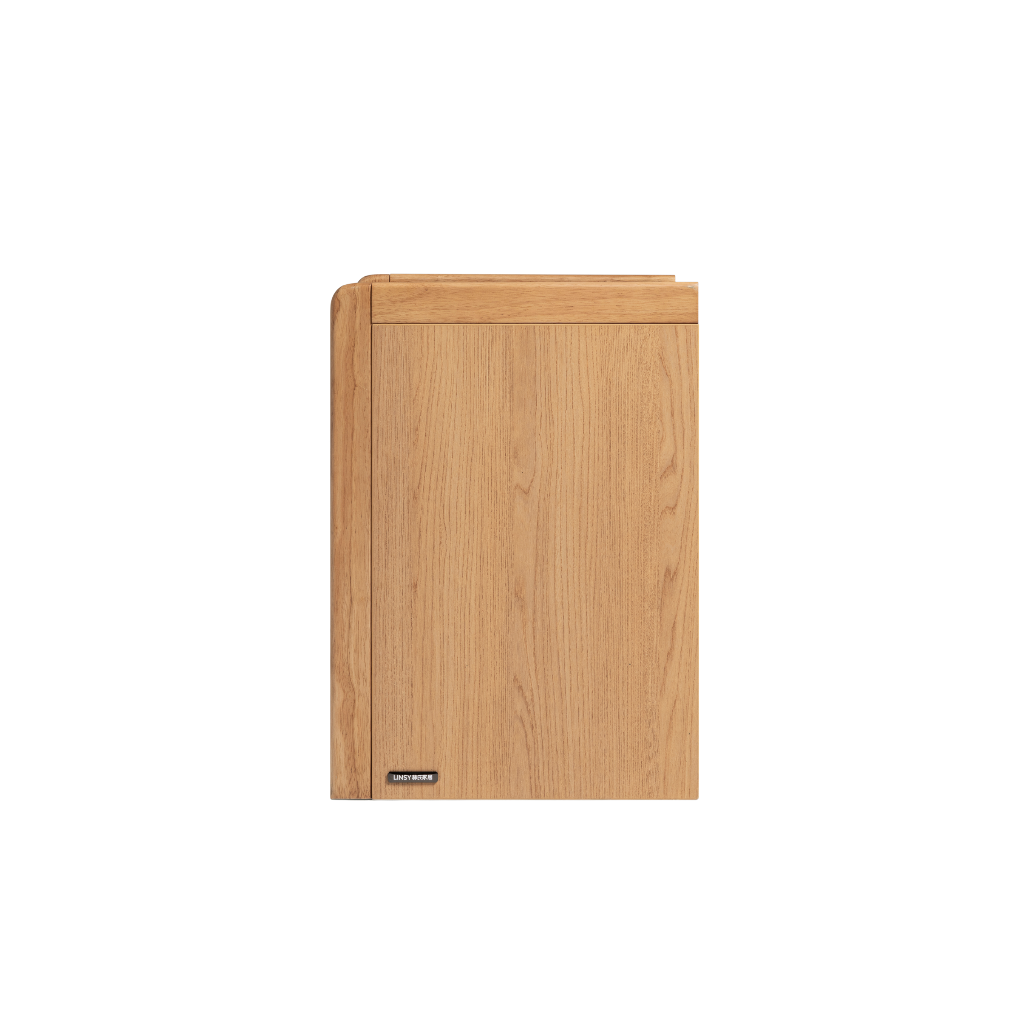 Linspire Aalto 3-Drawer Bedside Table with Glass Top