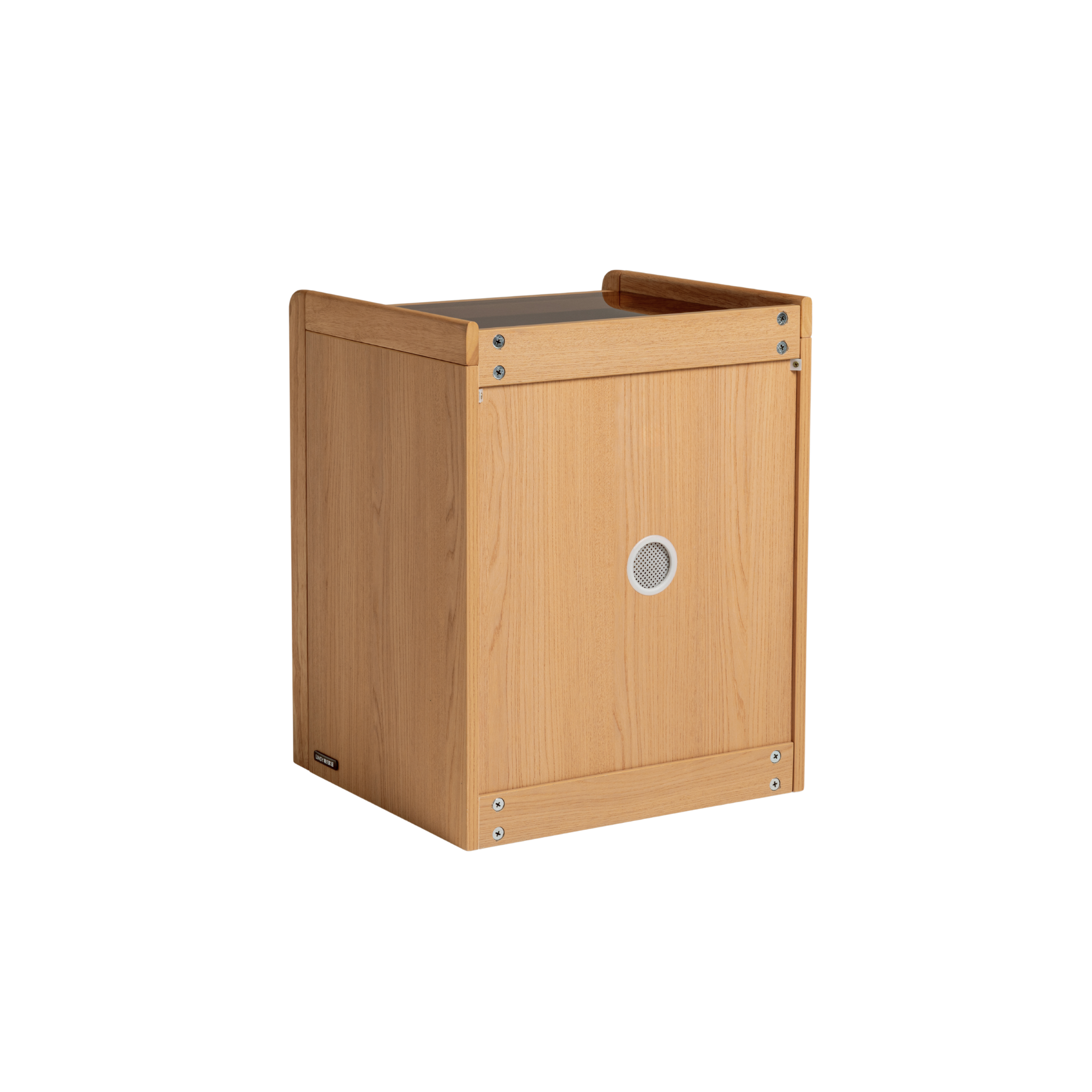 Linspire Aalto 3-Drawer Bedside Table with Glass Top