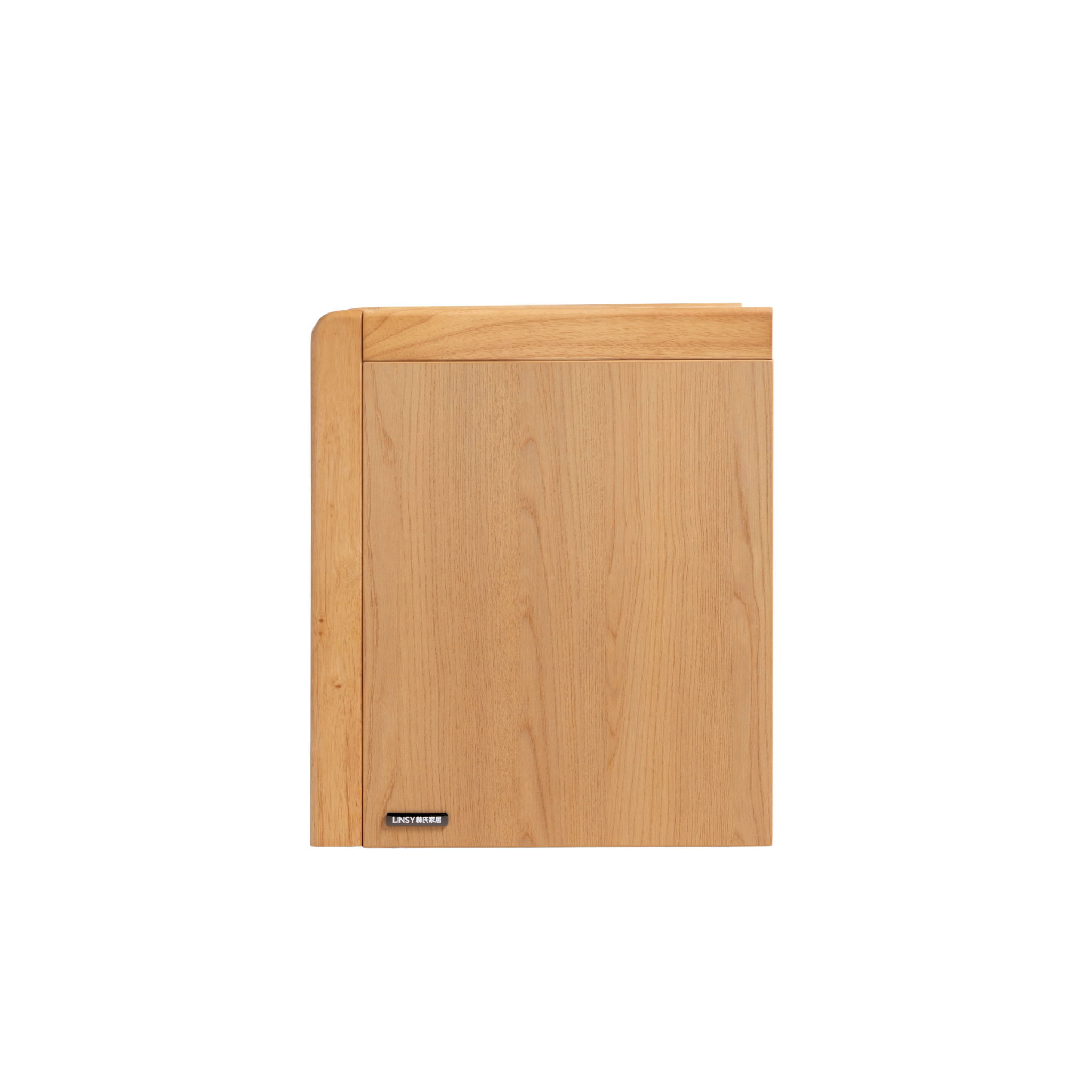 Linspire Aalto 2-Drawer Bedside Table with Glass Top