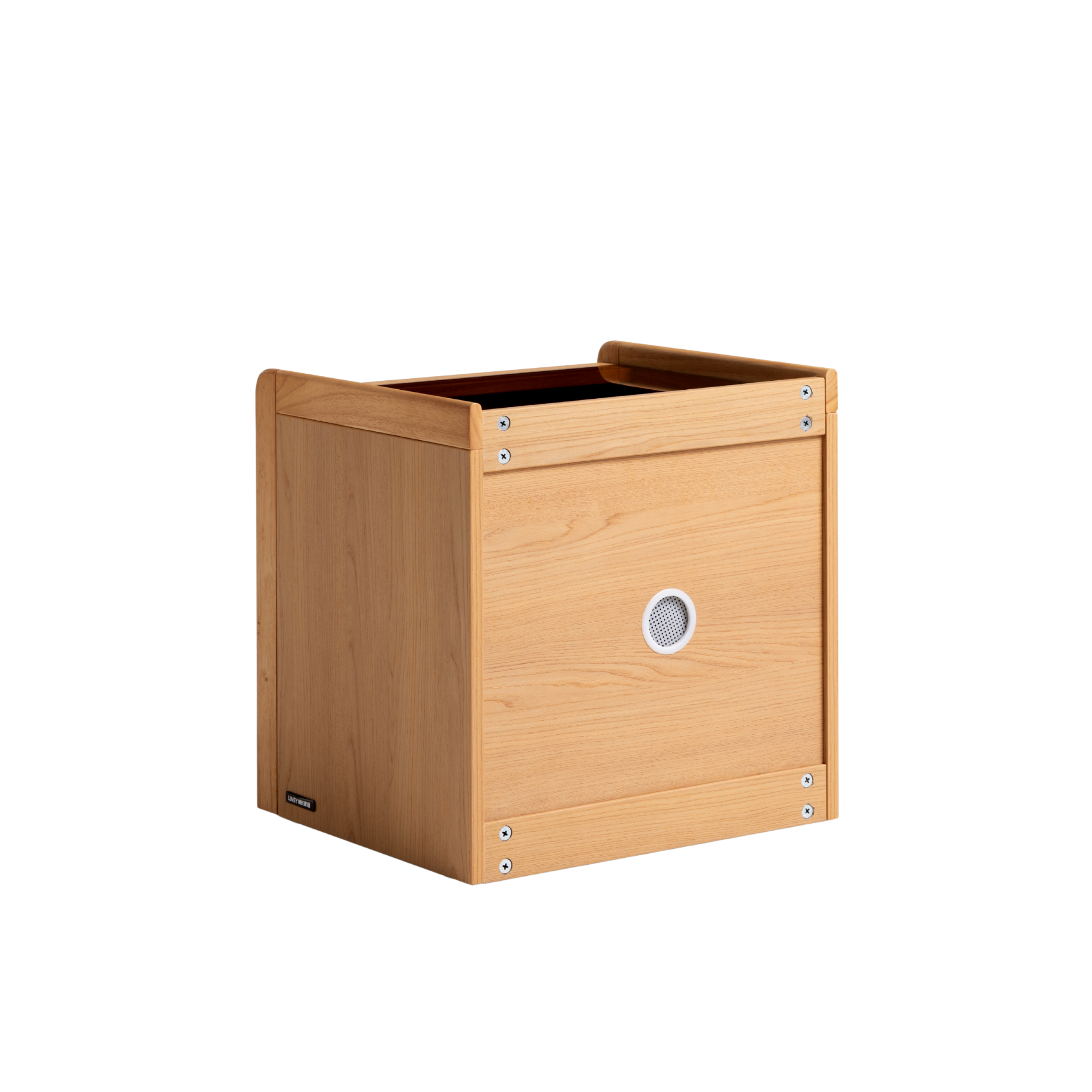 Linspire Aalto 2-Drawer Bedside Table with Glass Top