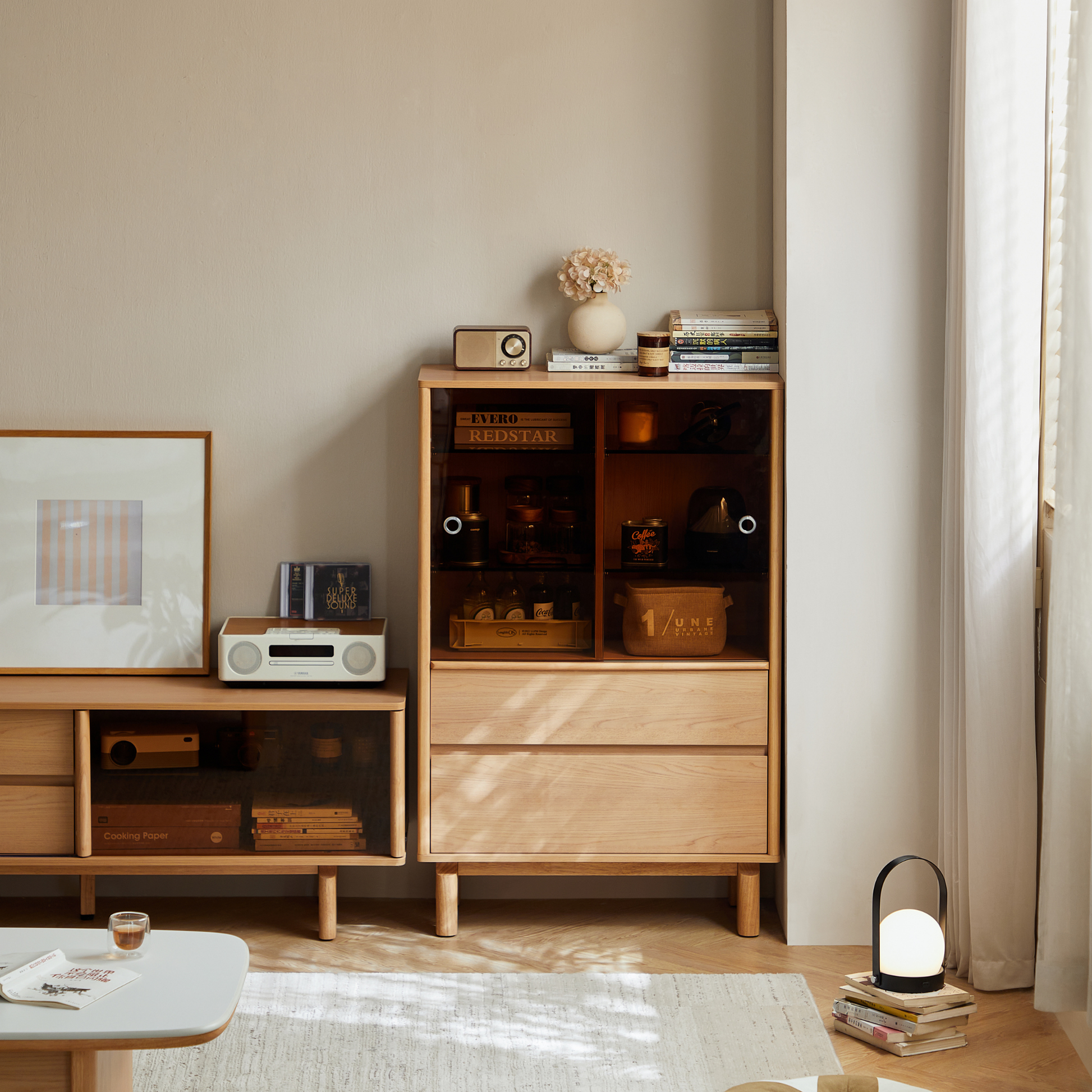 Linspire Aalto Display Cabinet with Glass Door