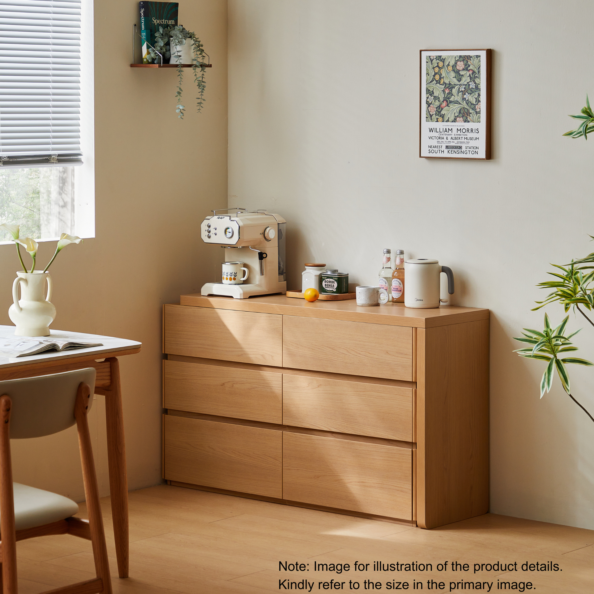 Linspire Aalto Extendable Dressing Table with Chest of 3 Drawers