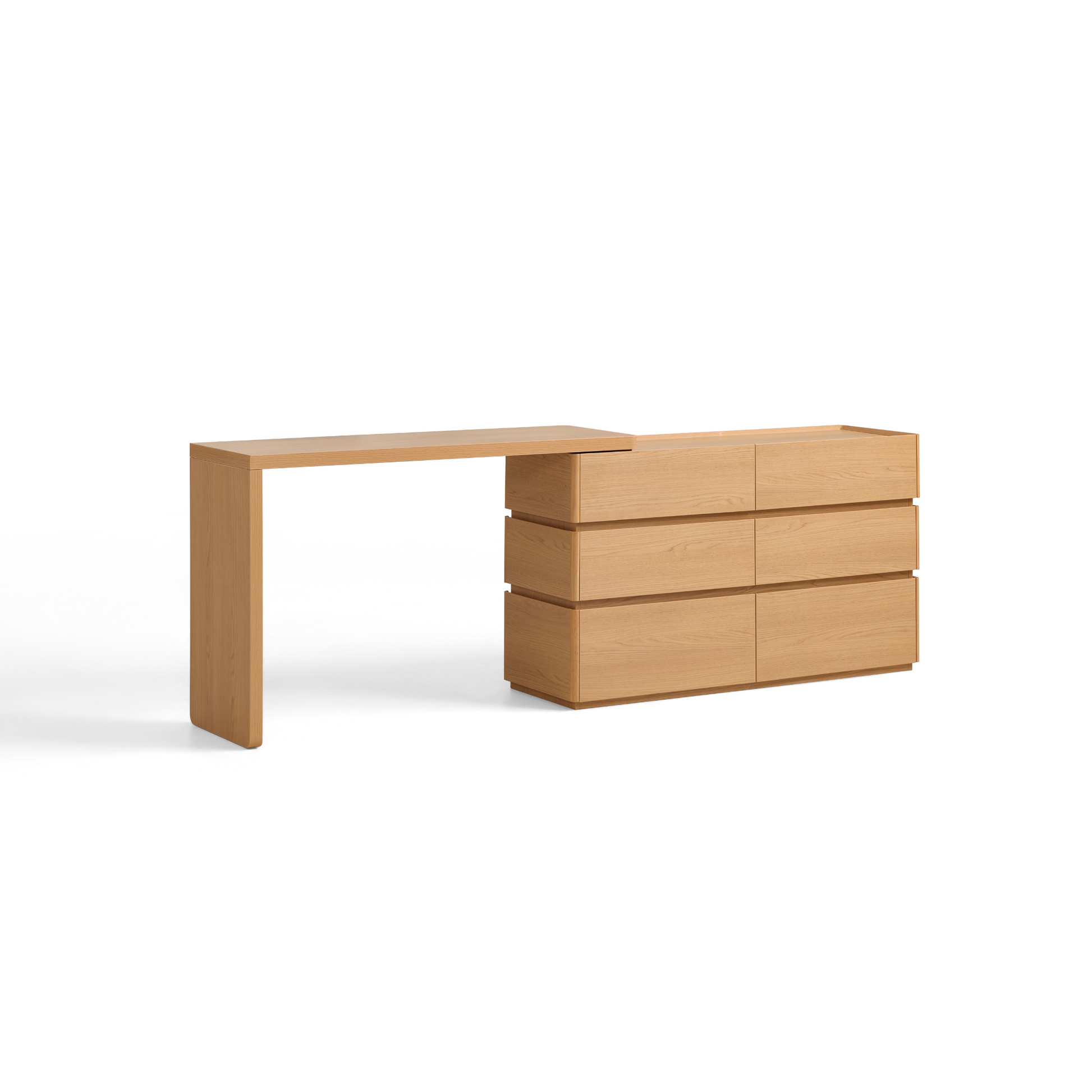 Linspire Aalto Extendable Dressing Table with Chest of 6 Drawers