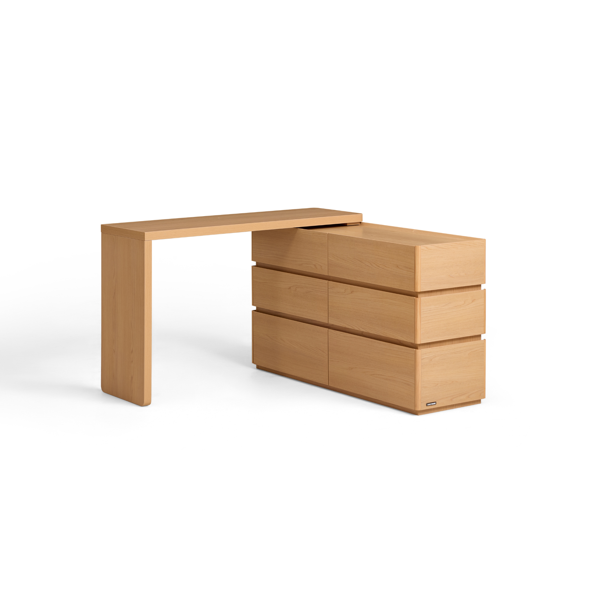 Linspire Aalto Extendable Dressing Table with Chest of 6 Drawers