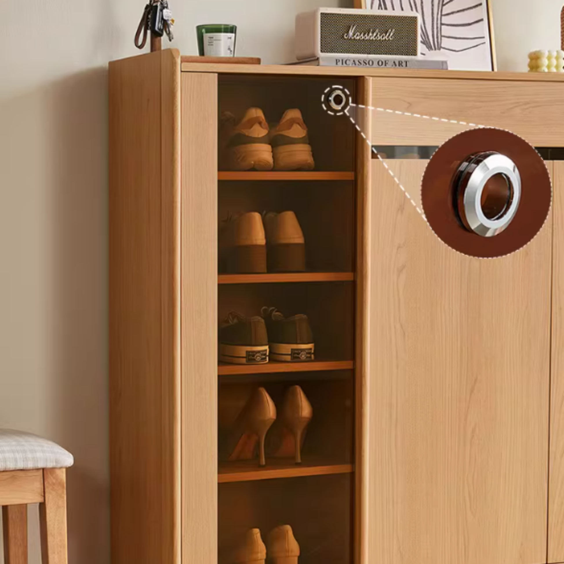Linspire Aalto Shoe Cabinet with Glass Door, W120cm