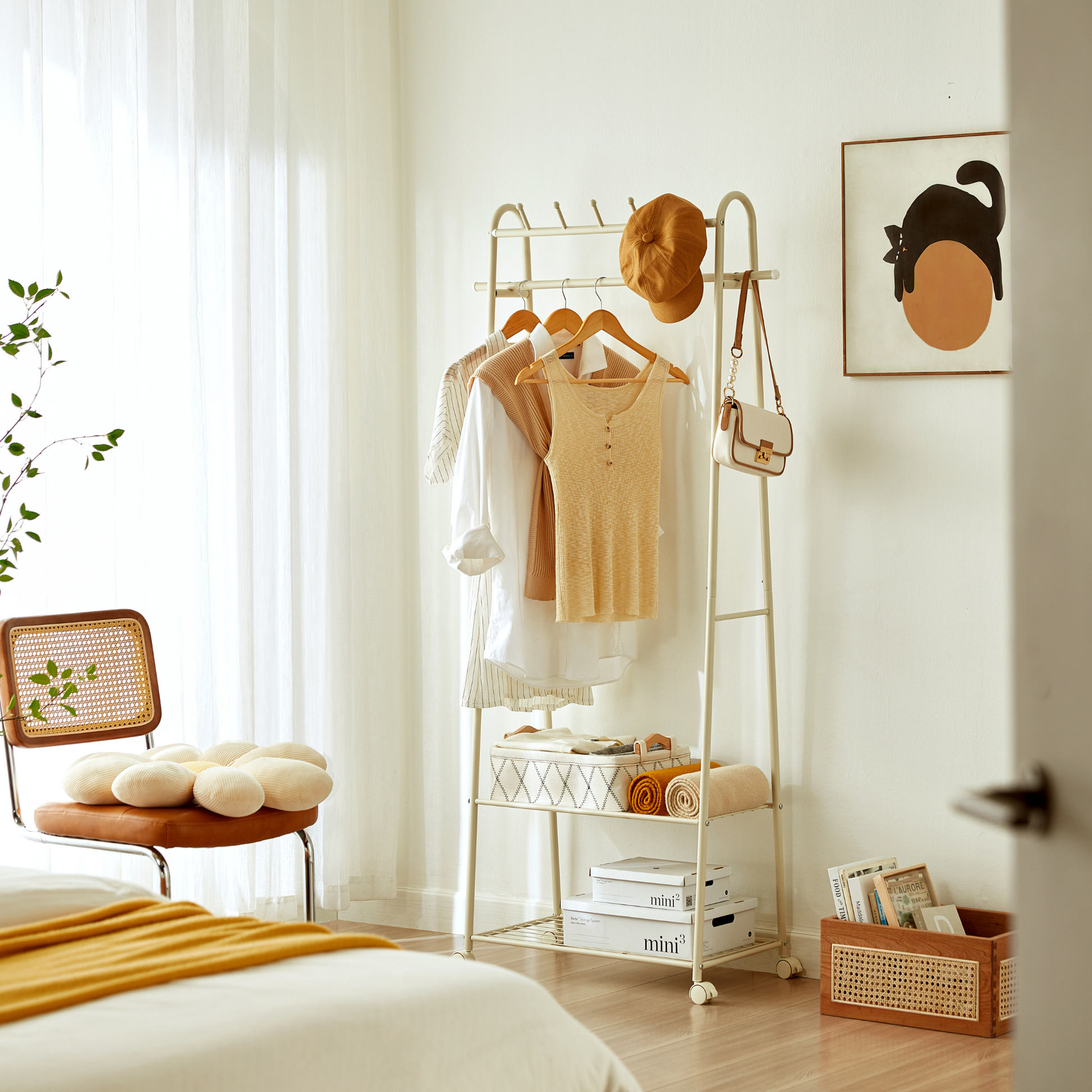Linspire Grove Movable Clothes Rack