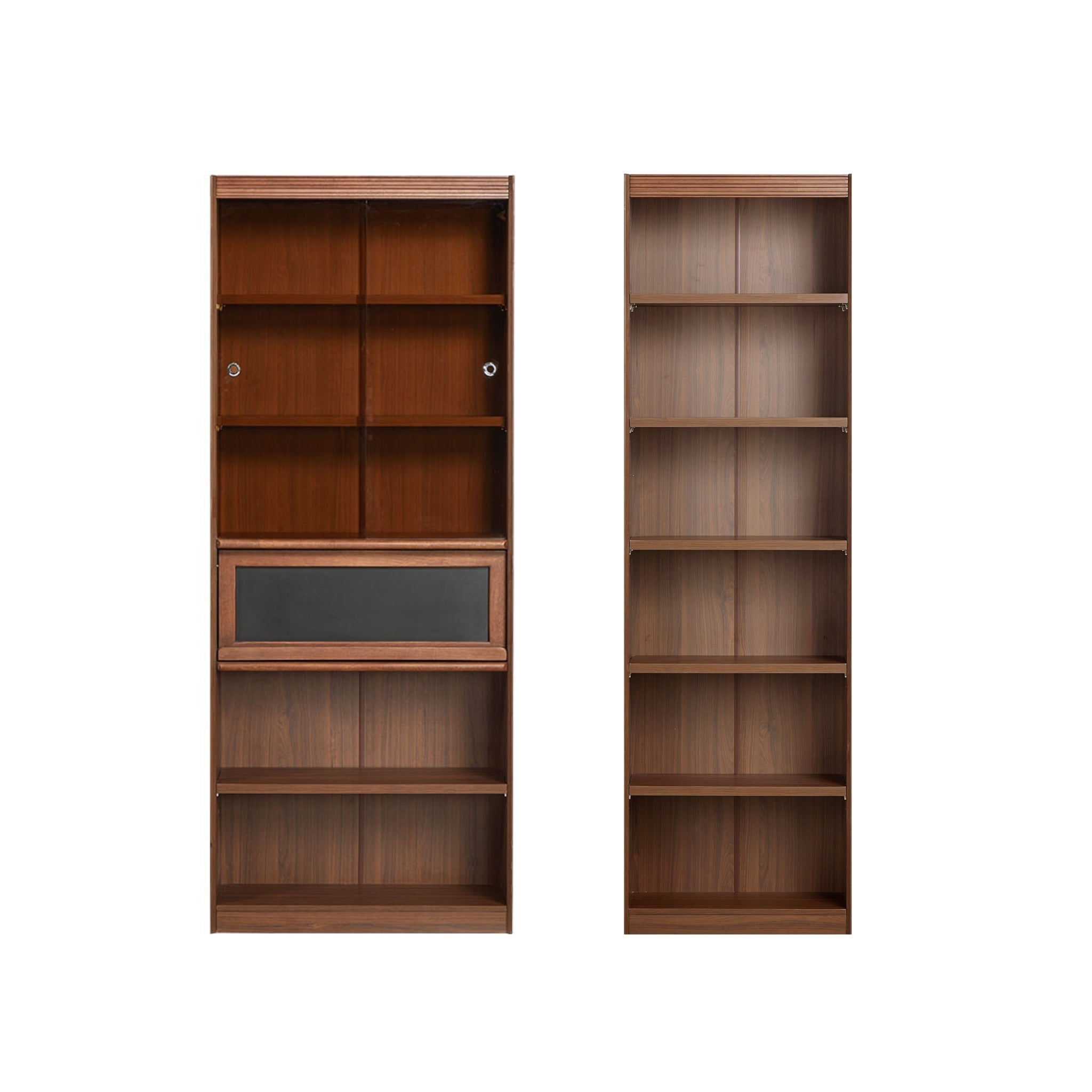 Linspire Ursula Modular Bookcase Combination, Large, Dark Wood
