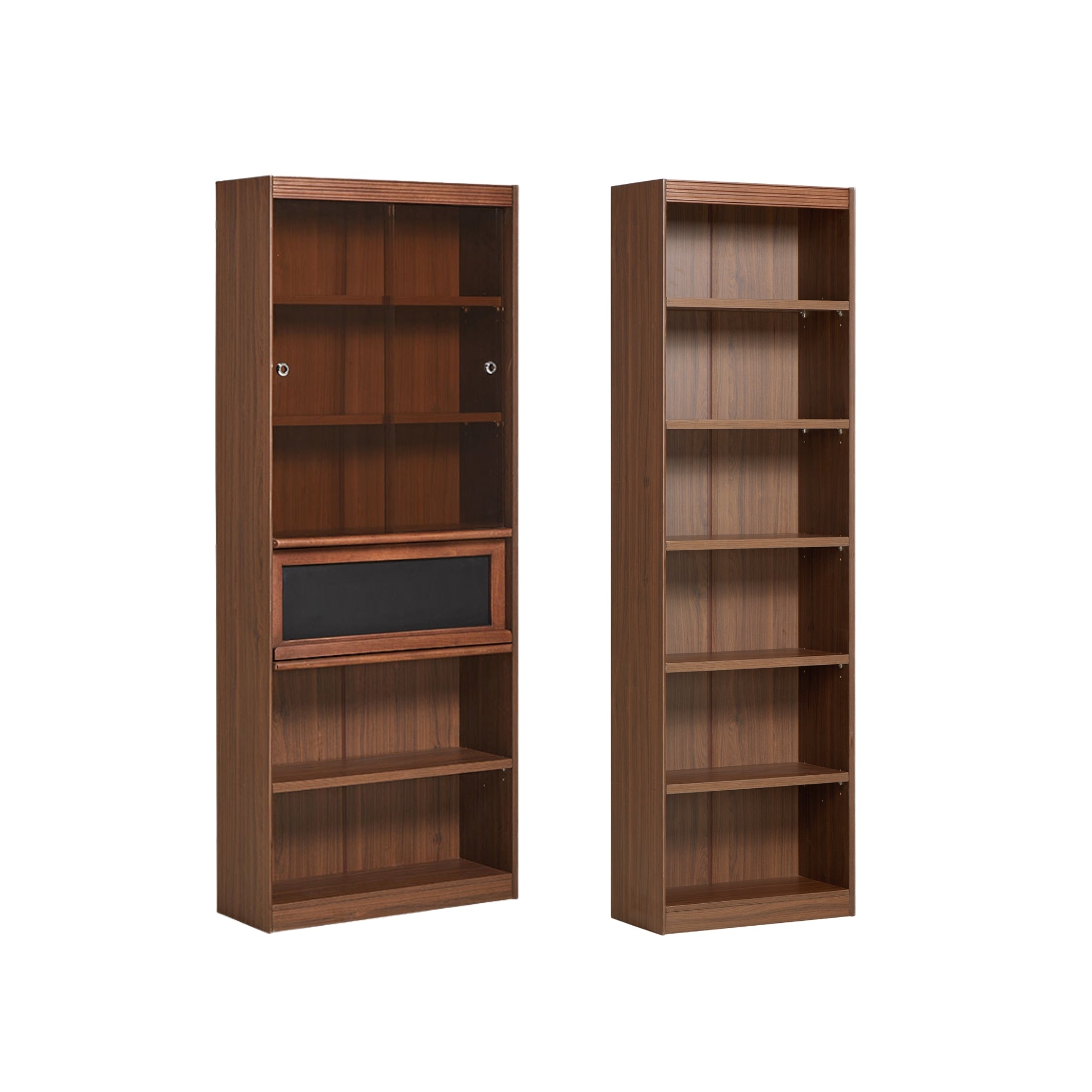 Linspire Ursula Modular Bookcase Combination, Large, Dark Wood