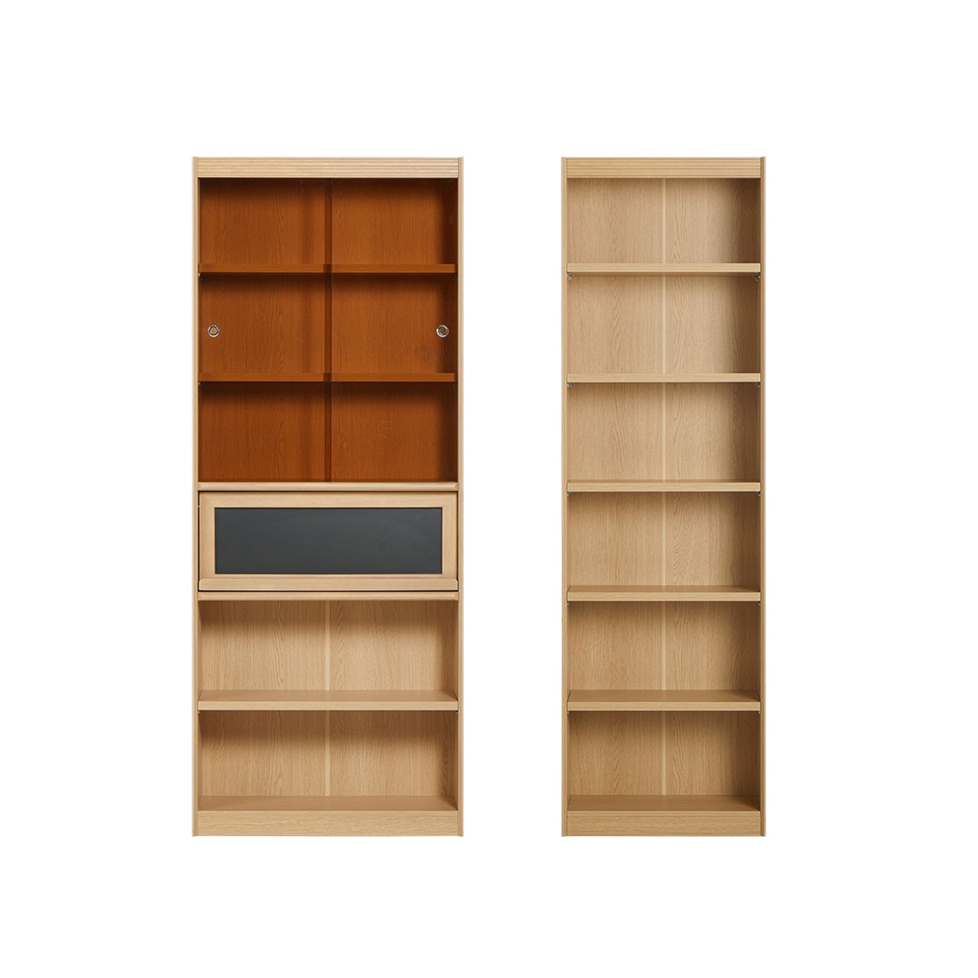 Linspire Ursula Modular Bookcase Combination, Large, Natural Wood