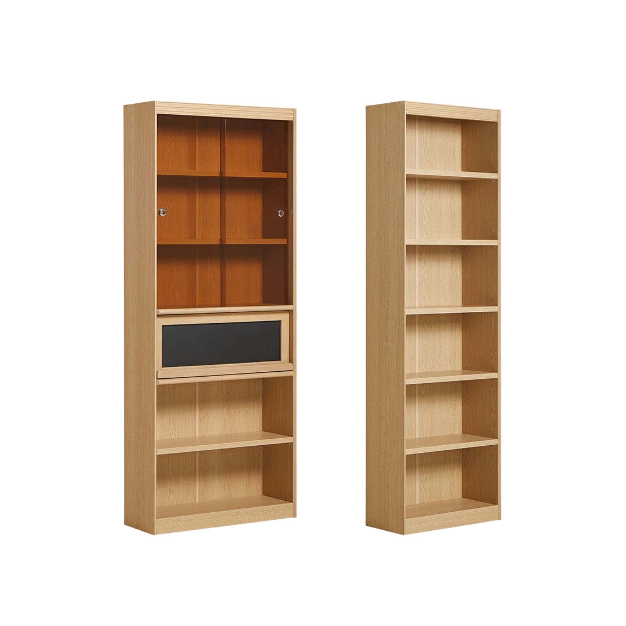 Linspire Ursula Modular Bookcase Combination, Large, Natural Wood